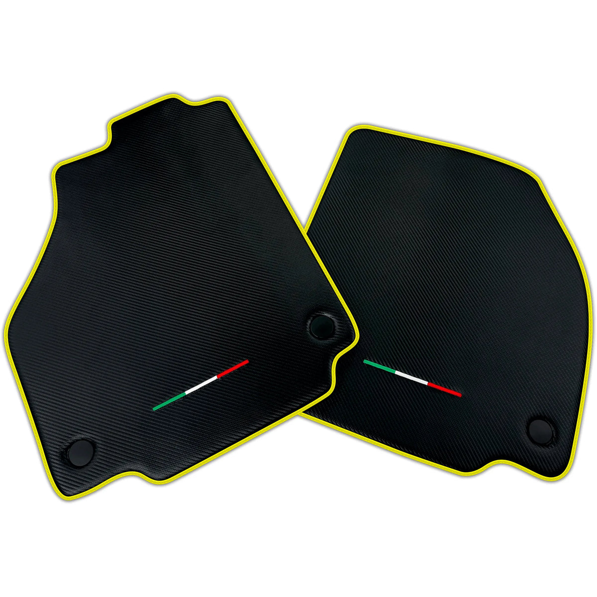 Floor Mats For Ferrari F8 Tributo (2019-2023) Carbon Fiber AutoWin Brand Italian Edition