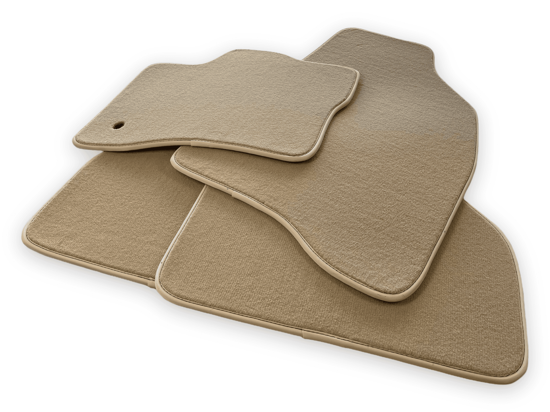 Floor Mats for Lincoln Nautilus (2019-2024) SUV Beige Tailored Carpets - AutoWin