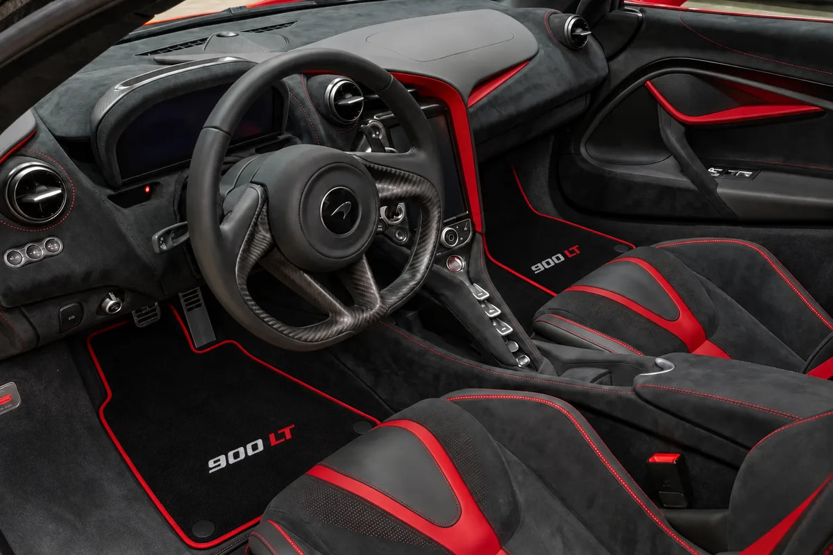Floor Mats For McLaren 720S - 900 LT inside the vehicle