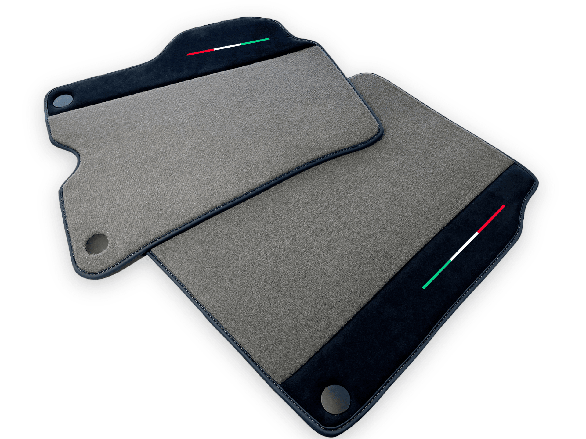 Gray Floor Mats For Ferrari California 2008-2014 With Alcantara - AutoWin
