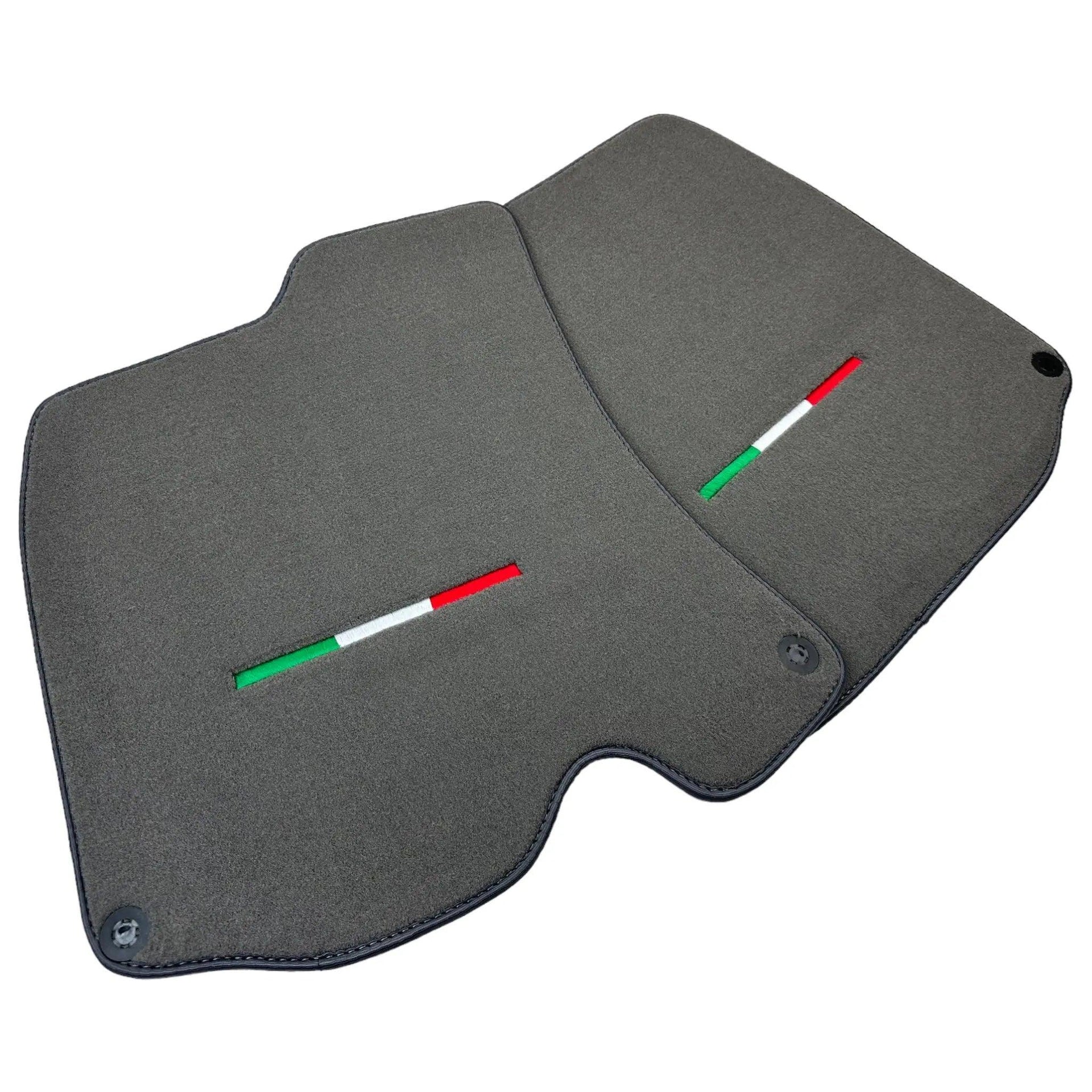 Gray Floor Mats For Ferrari Portofino (2018-2023) Italian Edition - AutoWin