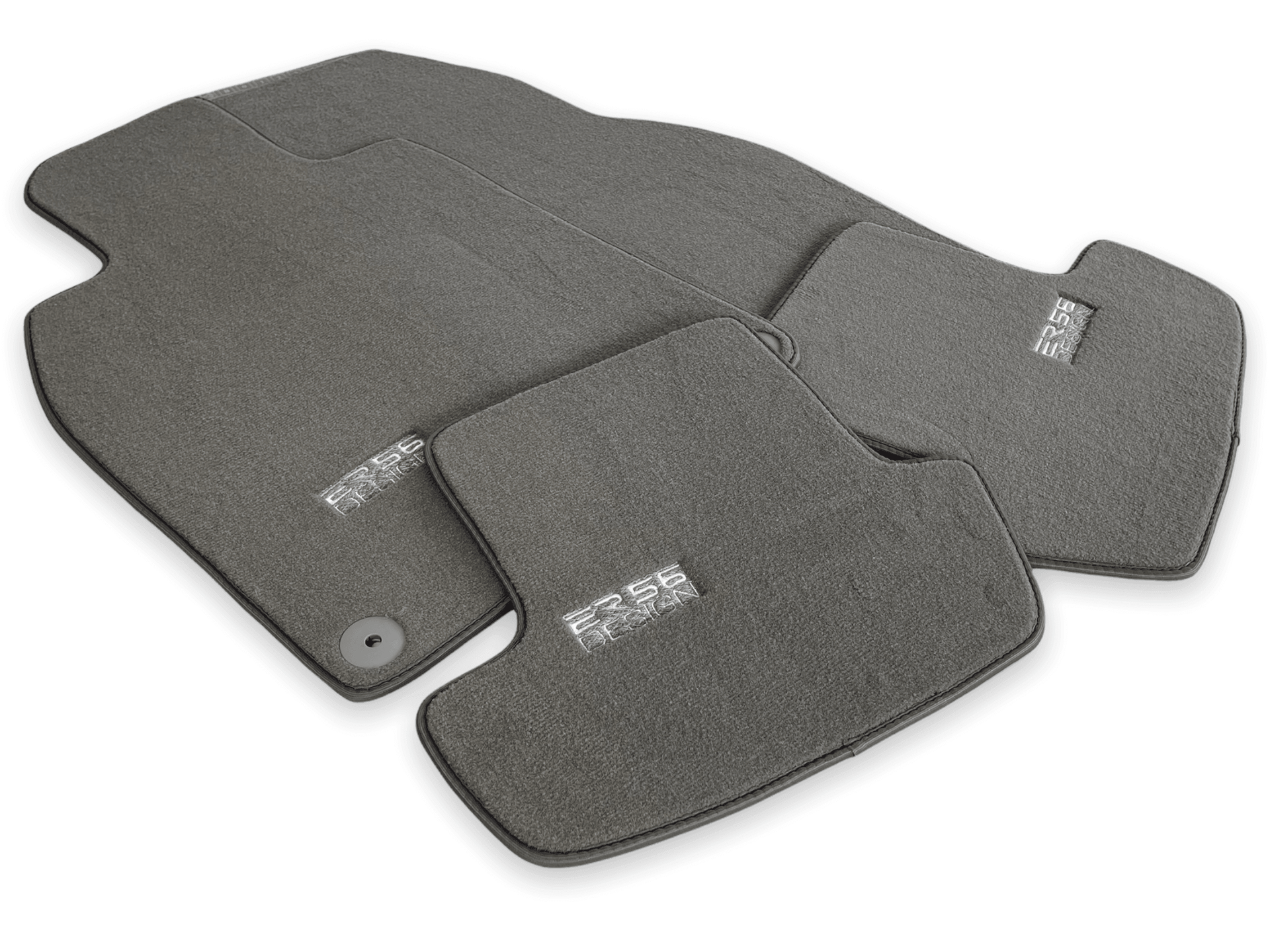 Gray Floor Mats for Porsche Taycan (2019-2023) | ER56 Design - AutoWin