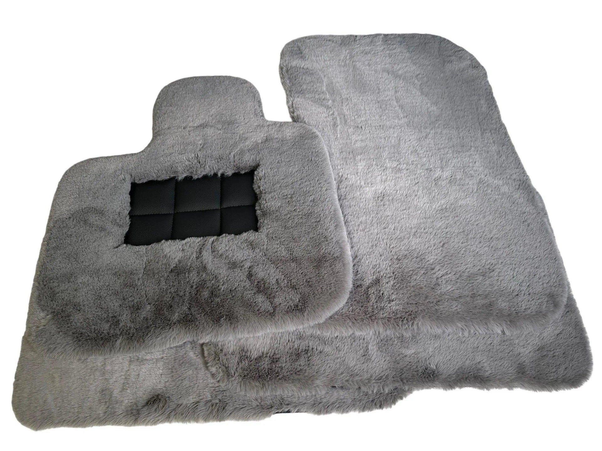 Gray Sheepskin Floor Mats For Bentley Flying Spur (2005-2013) Er56 Design Brand - AutoWin