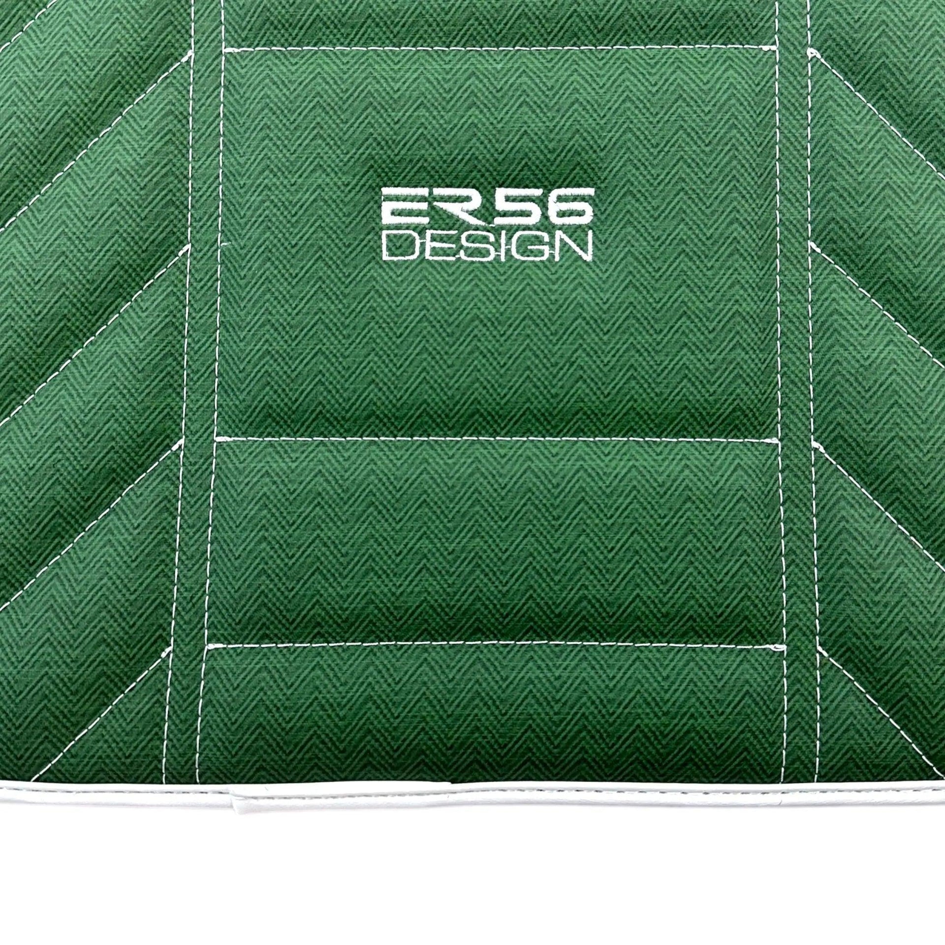 Green Leather Floor Mats For Rolls Royce Black Badge Dawn Rr6 2016-2023 - AutoWin