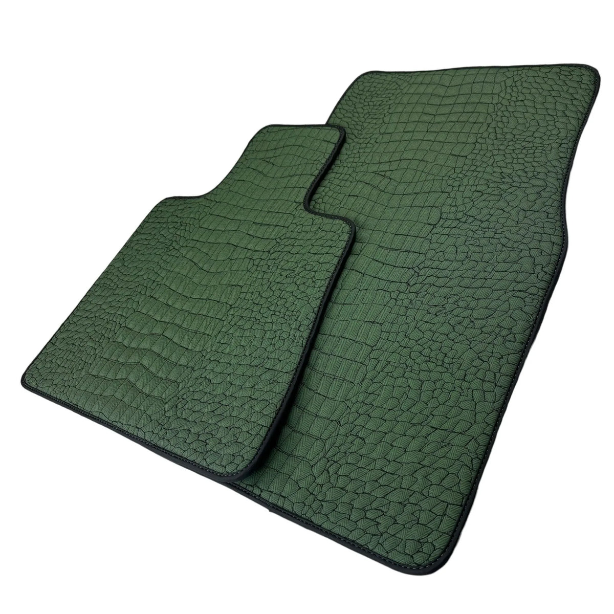 Green Leather Floor Mats for Rolls-Royce Phantom VIII (2017-2024) - AutoWin