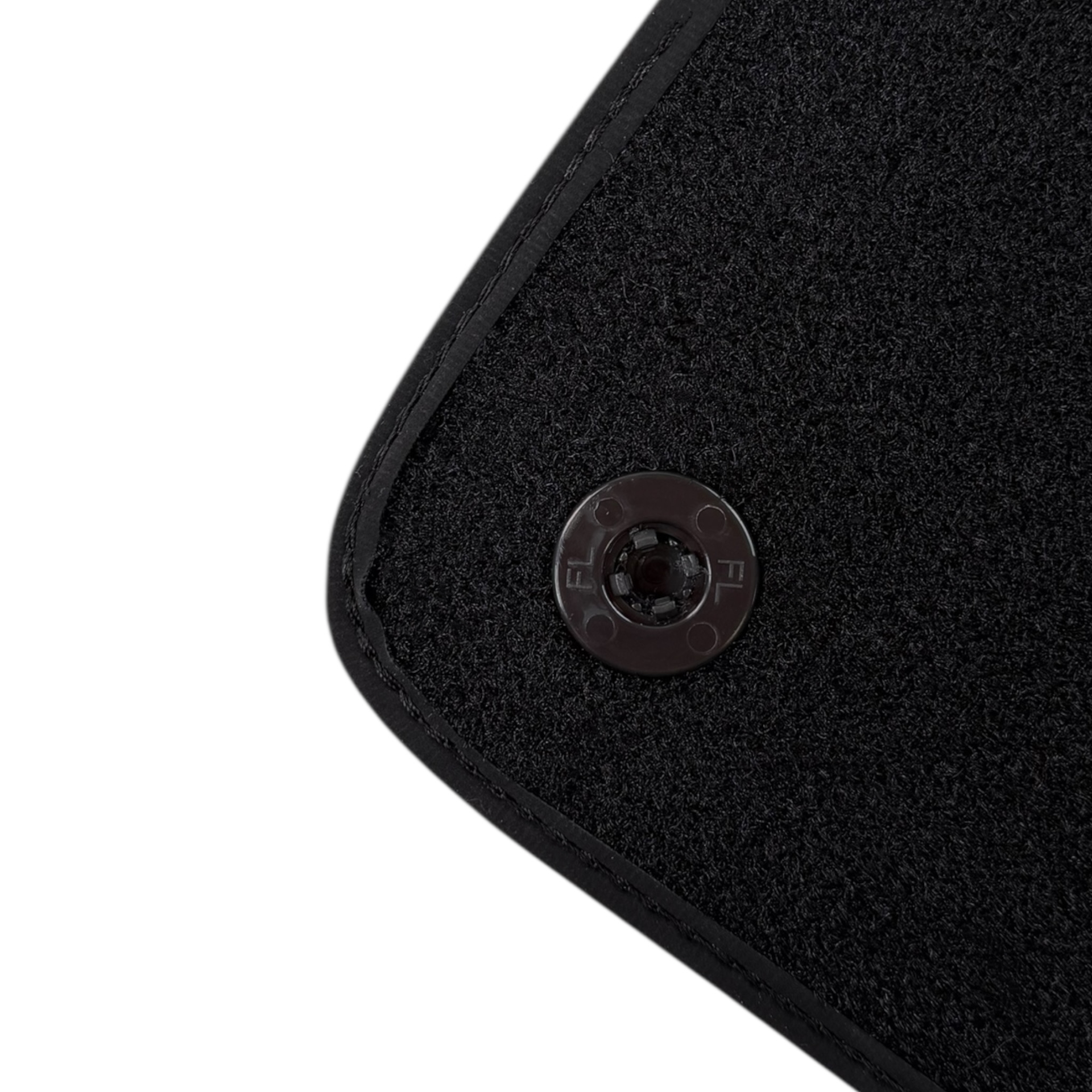 Black Floor Mats for Rolls Royce Shadow (1965-1977) | Purple Leather