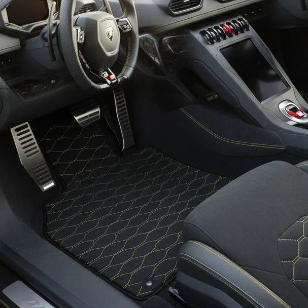 Interior look of floor mats for Lamborghini Huracan Tecnica (2022-2024)