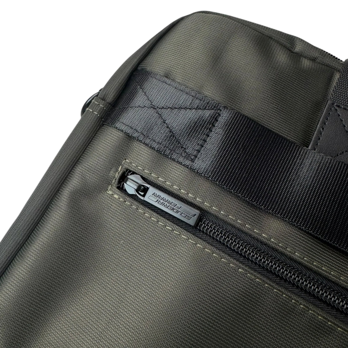 Khaki Color Ferrari Off Track Scuderia Laptop Bag 15"