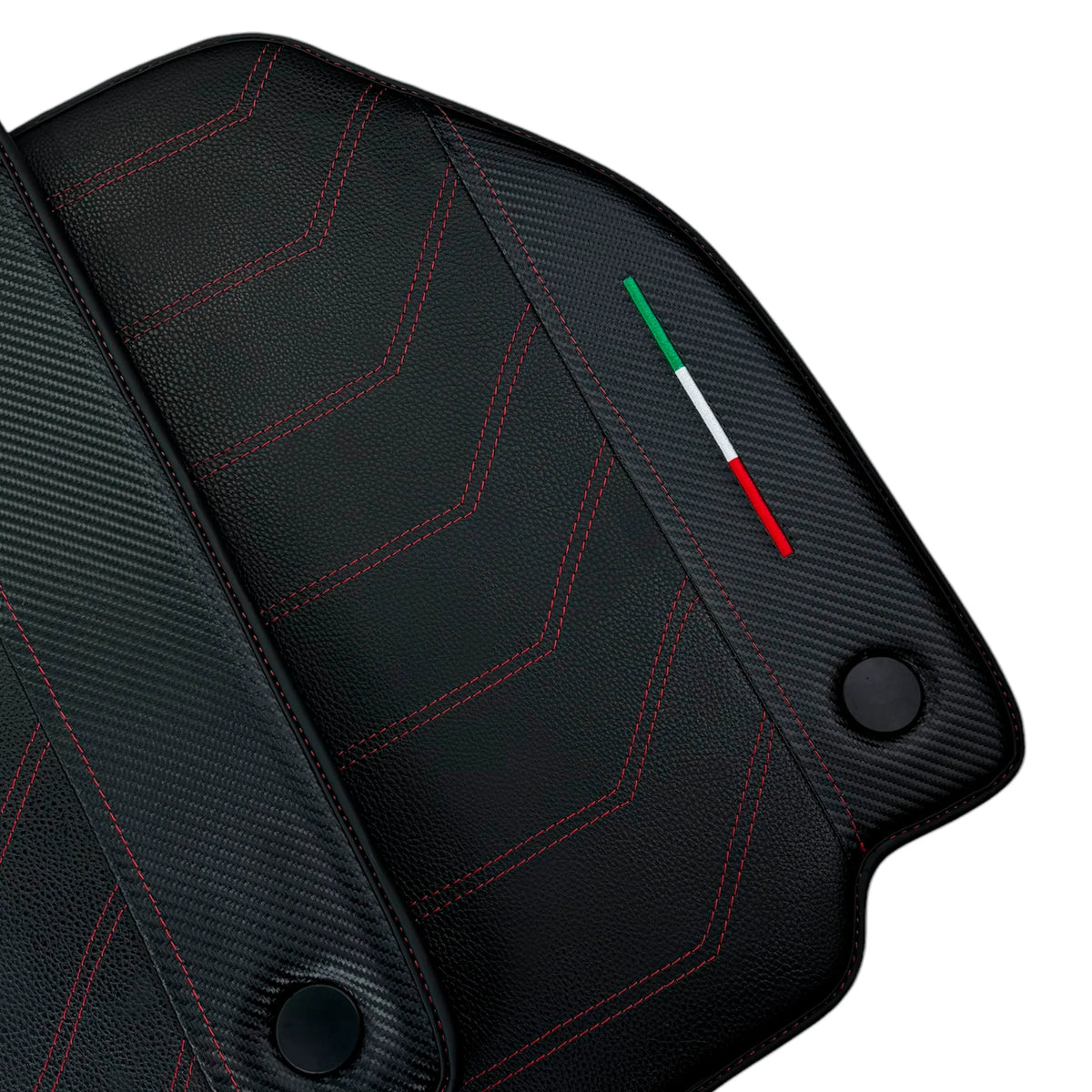 Leather Floor Mats For Ferrari 458 GT2 2012-2015 With Carbon Fiber | Italian Edition