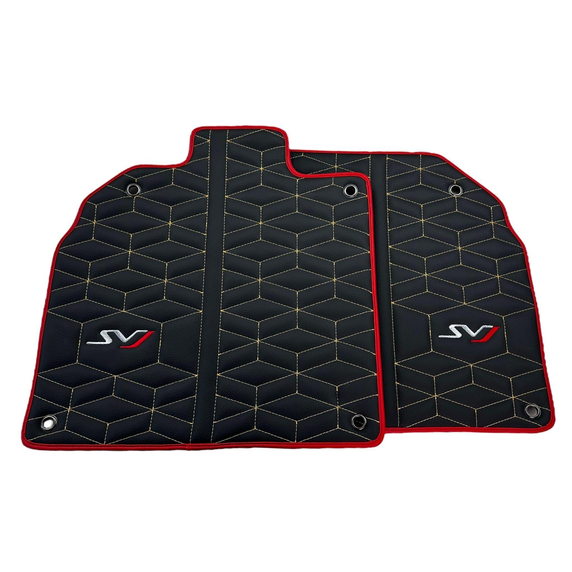 Leather Floor Mats for Lamborghini Aventador SVJ Limited Edition - AutoWin