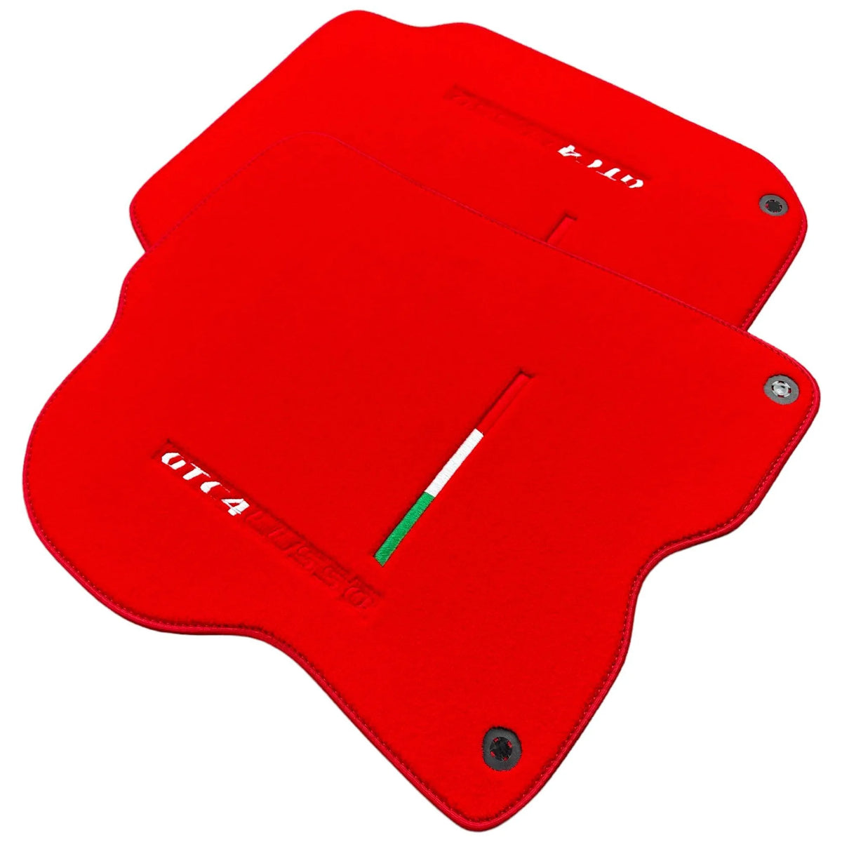 Red Floor Mats for Ferrari GTC4 Lusso (2016-2023) Italian Edition - AutoWin