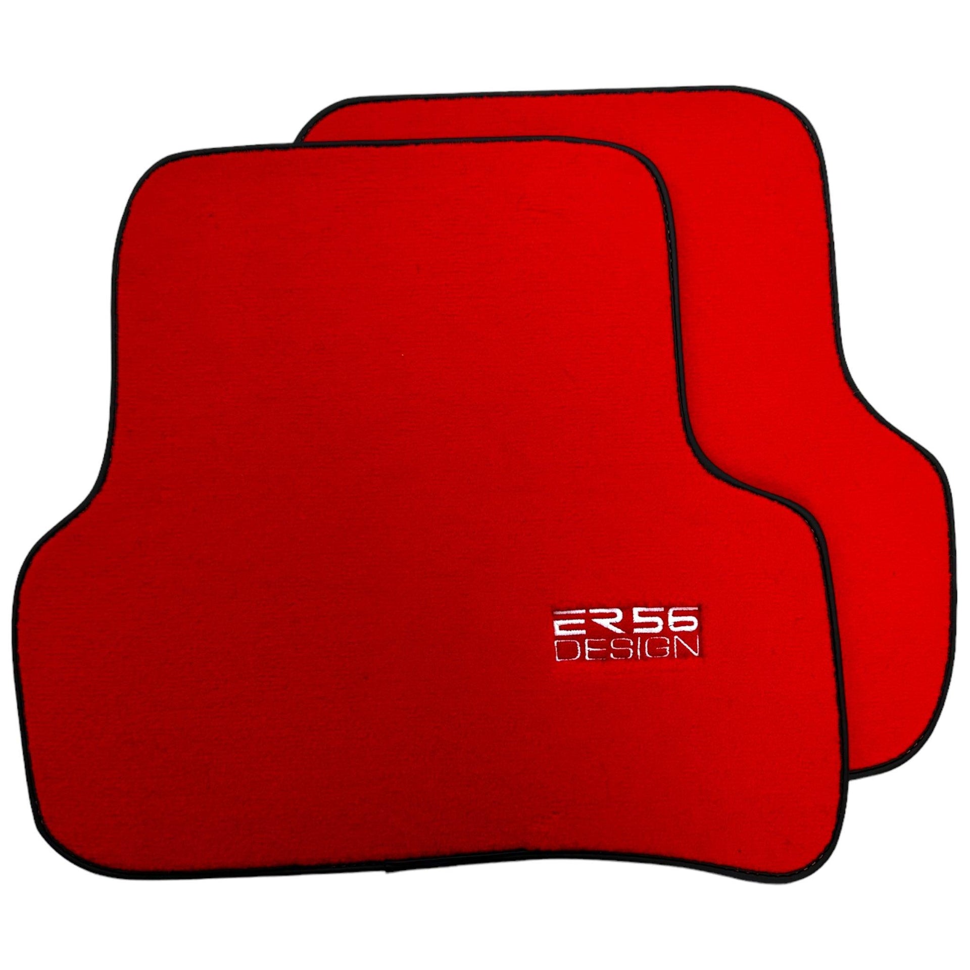 Red Floor Mats For Mercedes-Benz C-Class W204 (2007-2014) - AutoWin