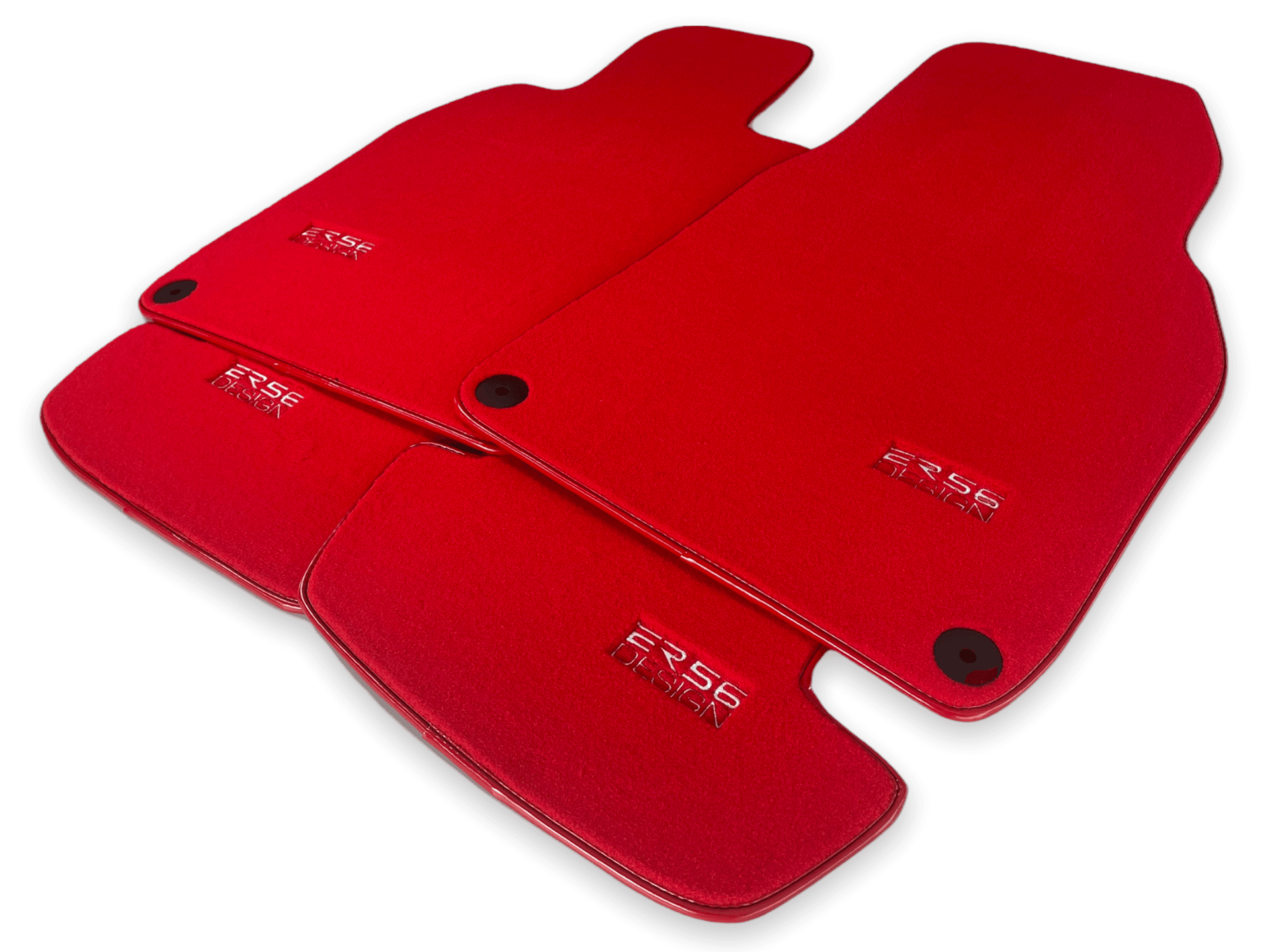Red Floor Mats for Porsche Cayenne (2003-2010) | ER56 Design - AutoWin