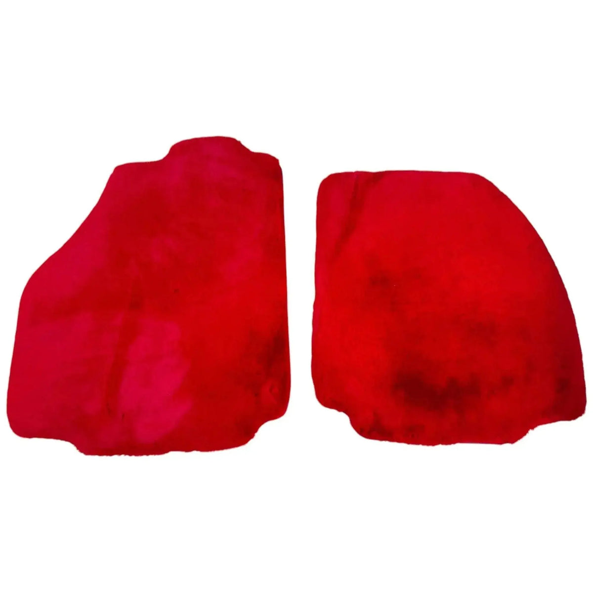 Red Sheepskin Floor Mats for Ferrari 488 Pista Spider (2019-2021)