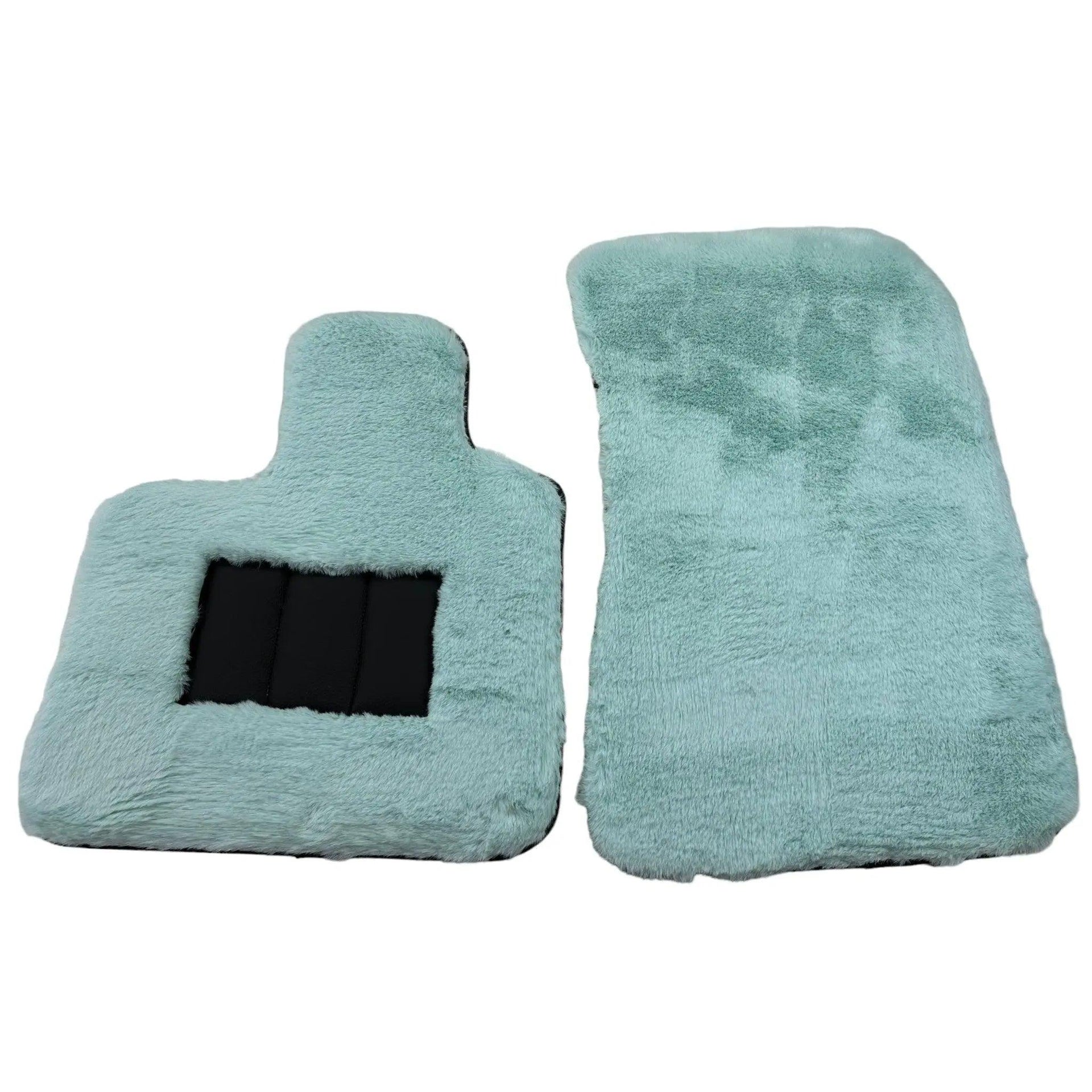 Tiffany Blue Sheepskin Floor Mats For Rolls Royce Ghost Series I (2010–2020) Er56 Design Brand - AutoWin