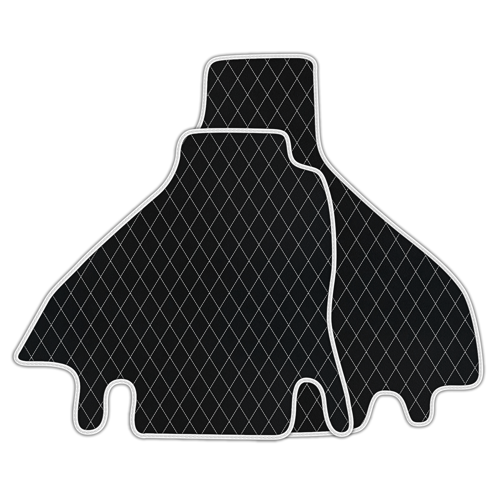 Premium Black Leather Floor Mats for Ferrari 512 TR (1992-1994)