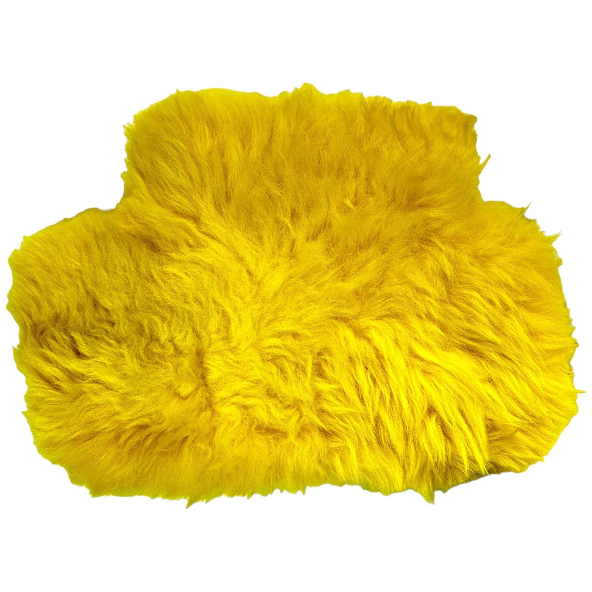 Yellow Sheepskin Floor Mats for Rolls-Royce Spectre (2023-2024) ER56 Design Brand - AutoWin