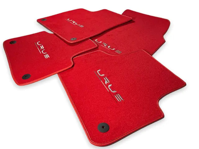 Floor Mats For Lamborghini Urus Red Tailored Carpets - AutoWin
