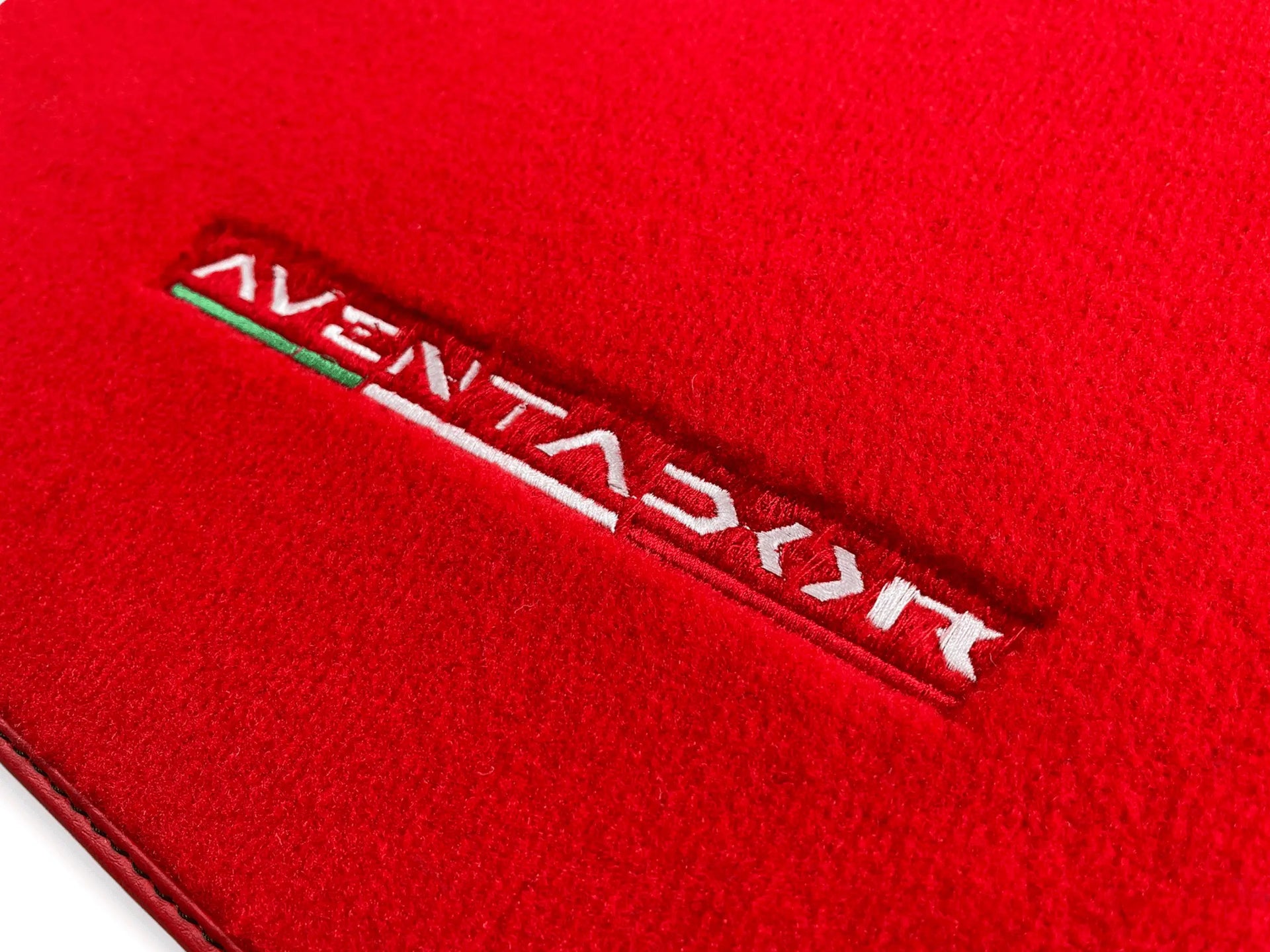 Floor Mats for Lamborghini Aventador Red Color Carpet - AutoWin