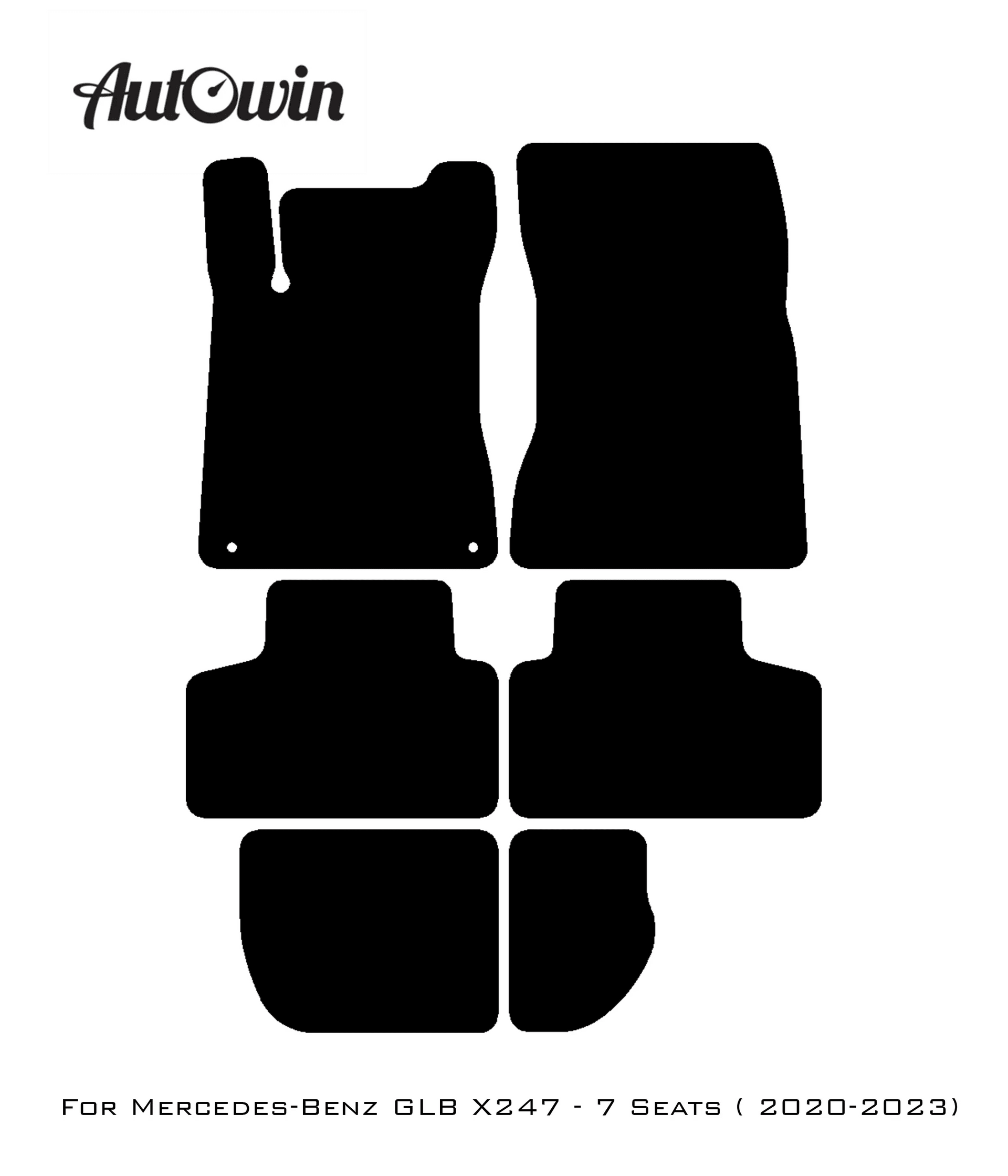 Beige Leather Floor Mats For Mercedes Benz GLB-Class X247 (2020-2023) | ER56 Design - AutoWin