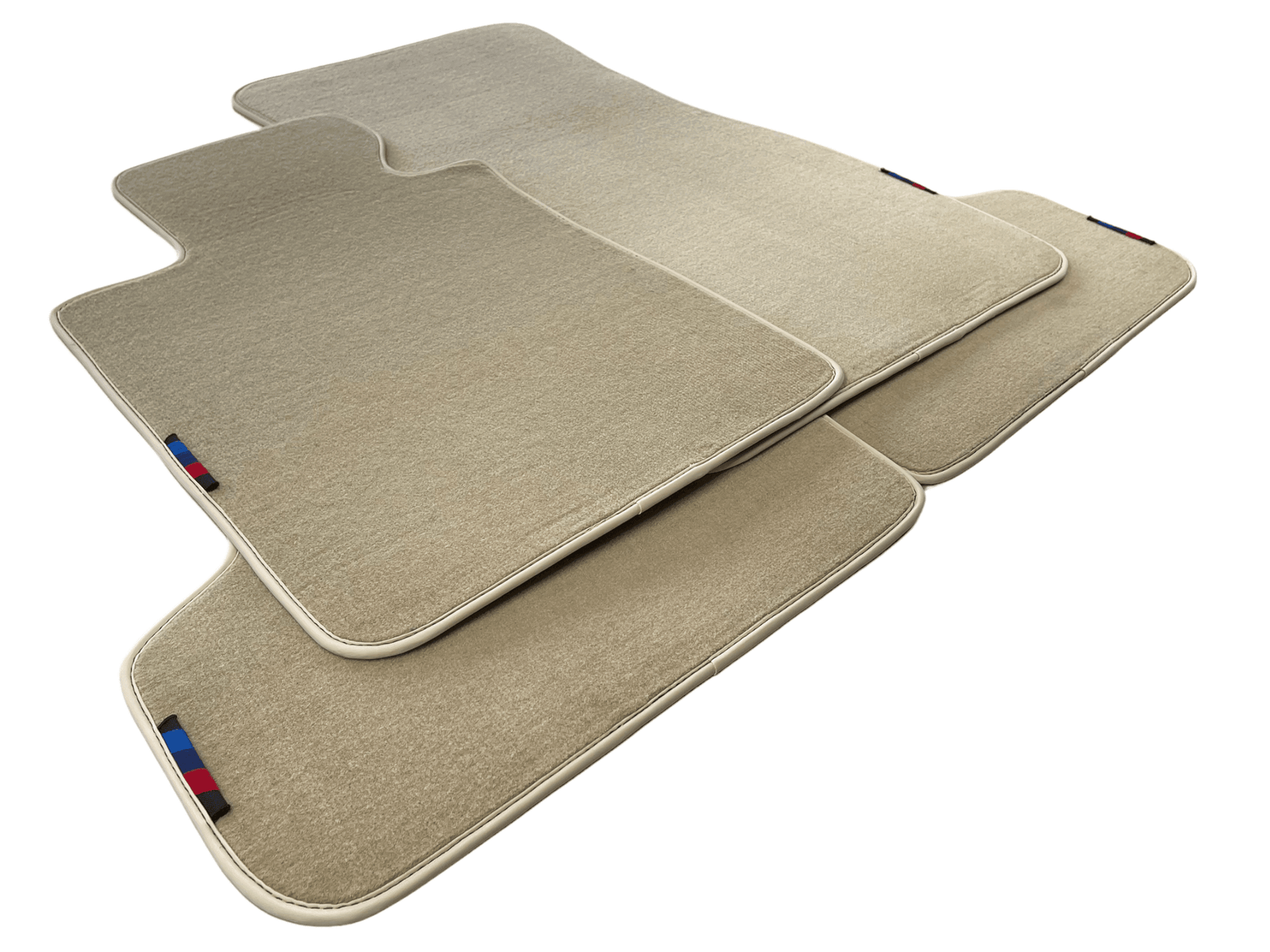 Beige Mats For BMW M3 4-door E90 With M Package - AutoWin