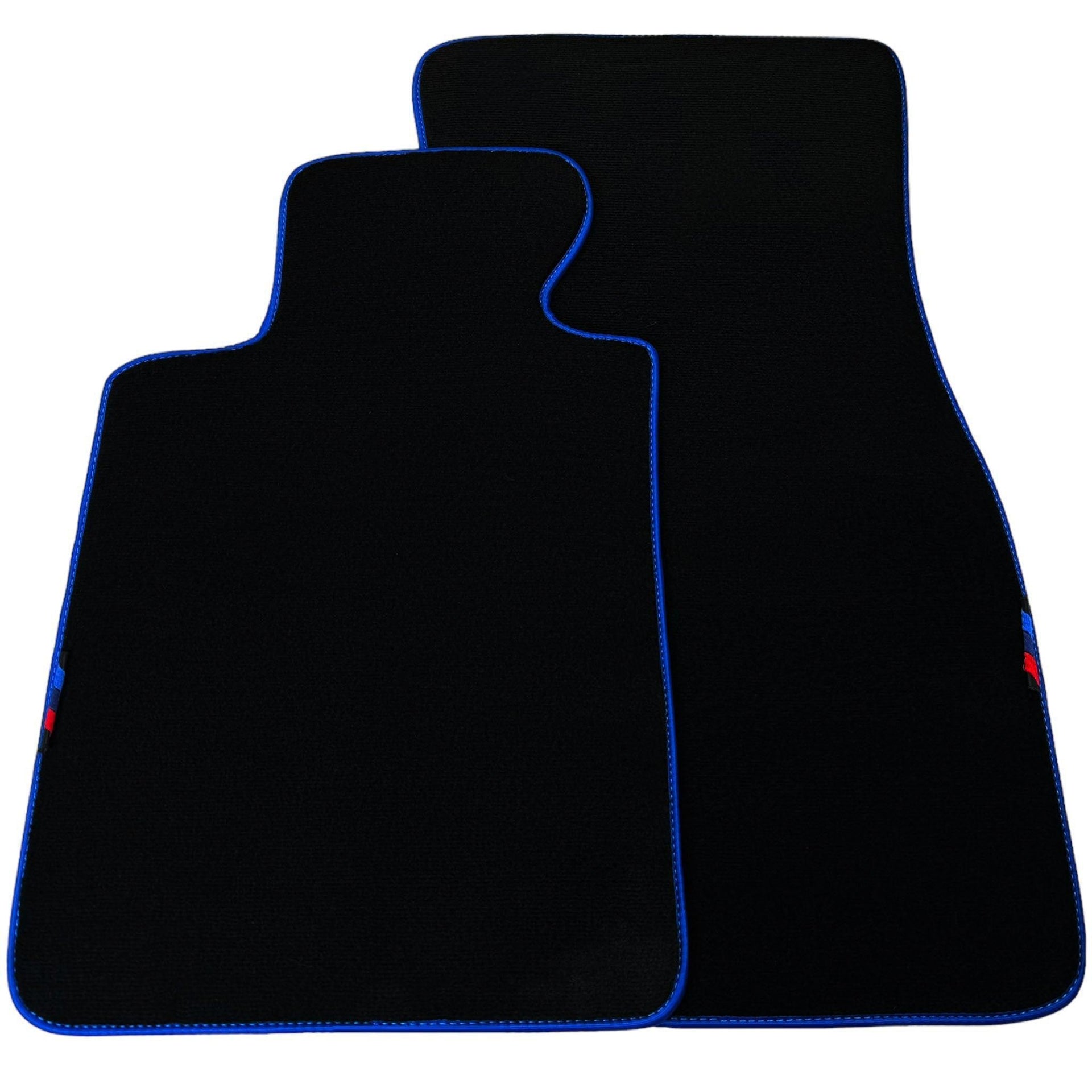 Black Floor Mats For BMW 3 Series F30 | Blue Trim - AutoWin