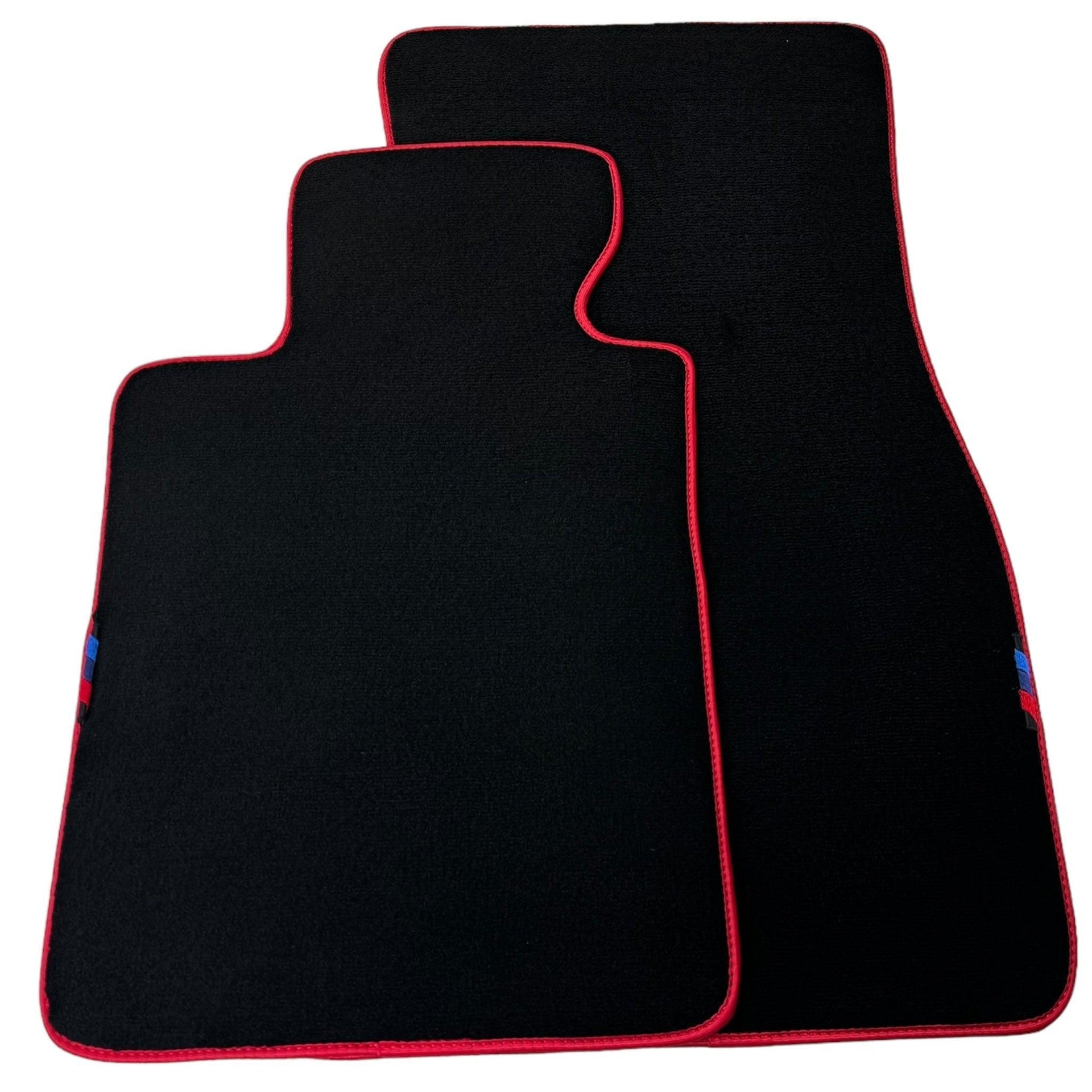 Black Floor Mats For BMW 5 Series F11 | Red Trim - AutoWin