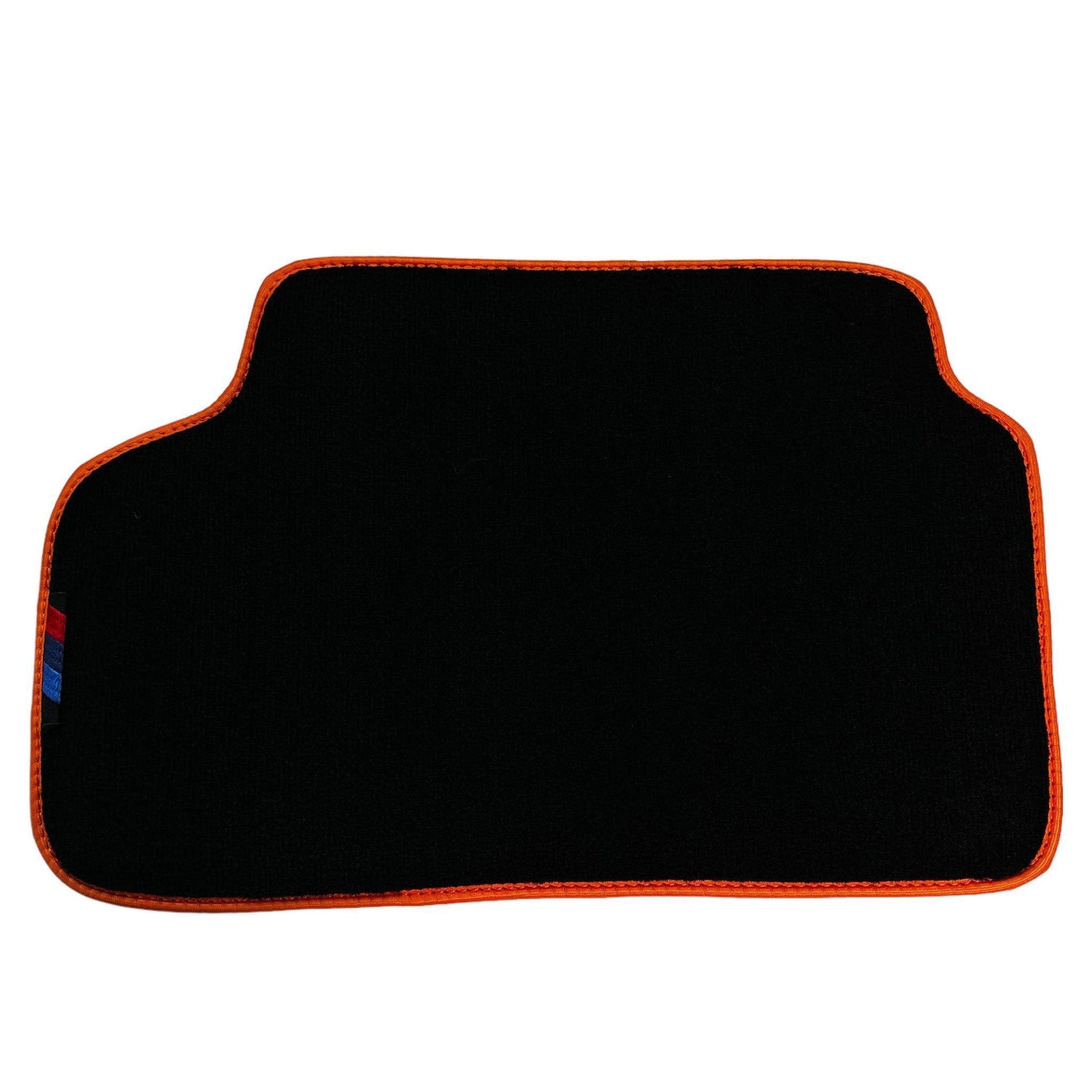 Black Floor Mats For BMW 6 Series G32 GT Gran Turismo | Orange Trim AutoWin Brand - AutoWin