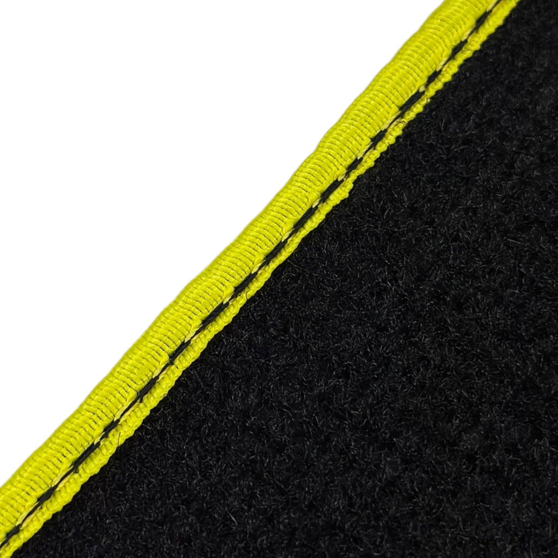 Black Floor Mats For BMW X4 Series F26 | Yellow Trim - AutoWin