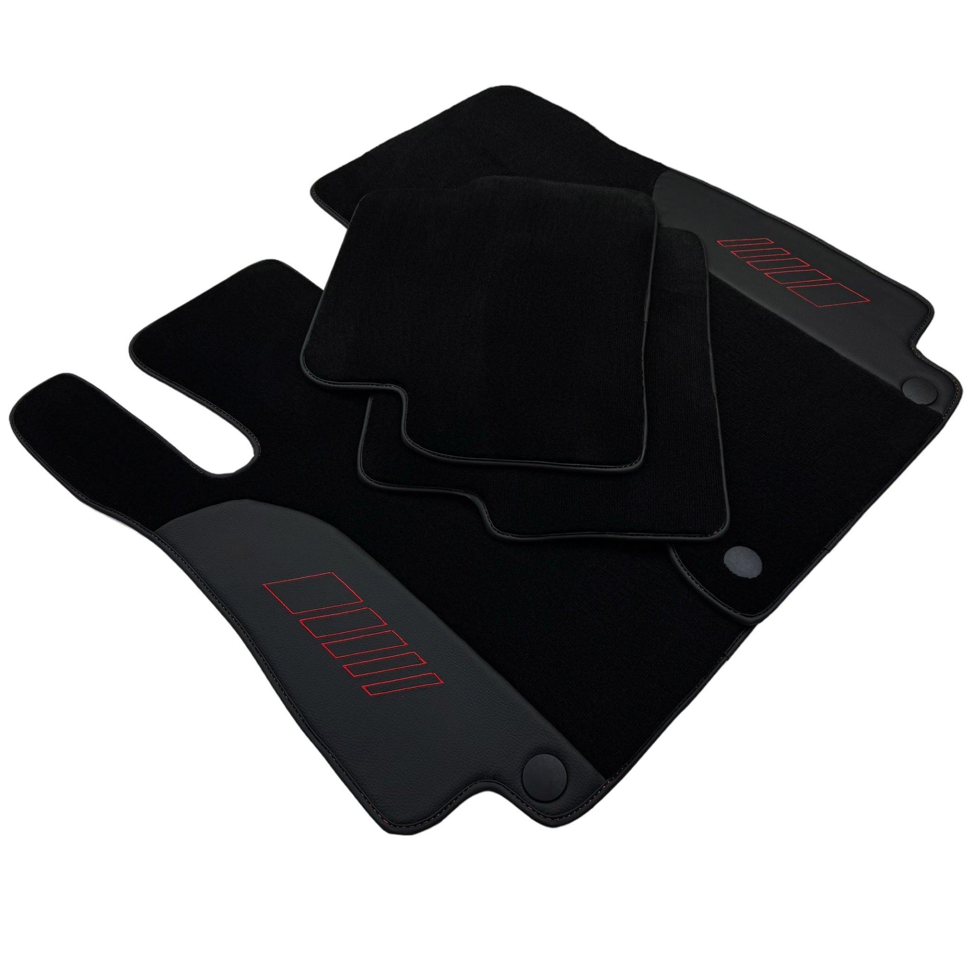 Black Floor Mats For Mercedes Benz S-Class X222 Maybach (2015-2021) | AutoWin Edition - AutoWin