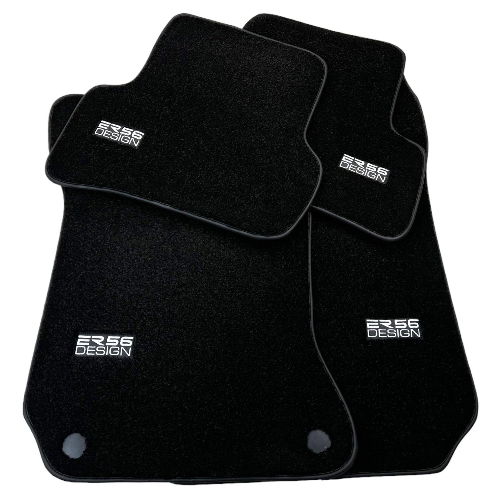 Black Luxury Floor Mats For Mercedes Benz C-Class W203 Sedan 4Matic (2000-2007) | ER56 Design - AutoWin