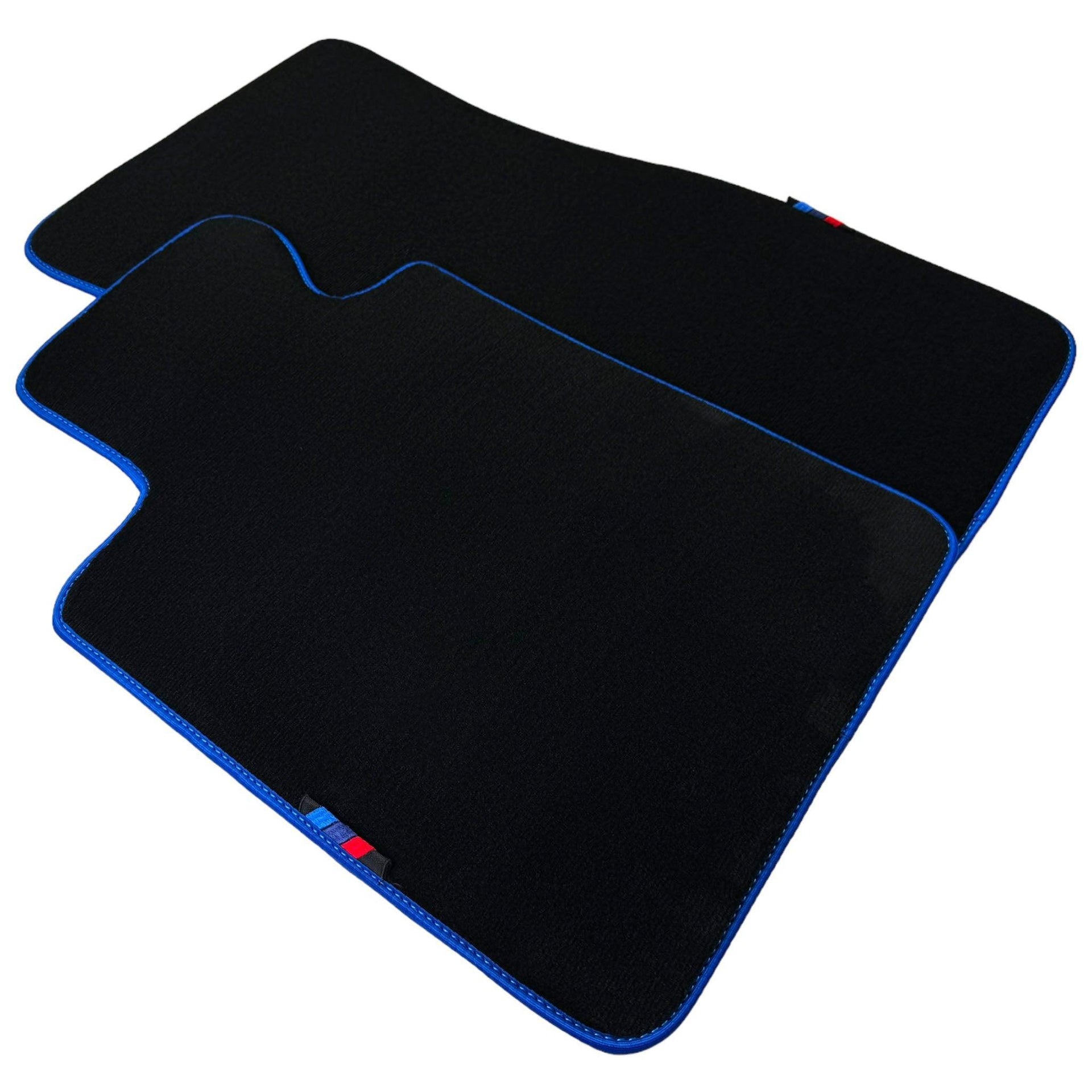 Black Mats For BMW 5 Series G31 Wagon | Blue Trim - AutoWin