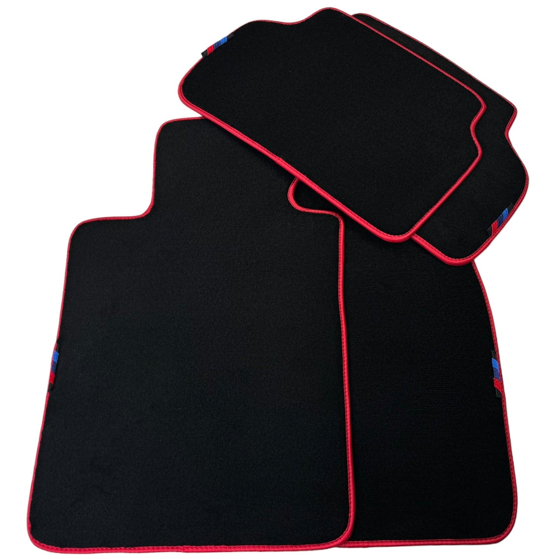 Black Mats For BMW 5 Series G31 Wagon | Red Trim - AutoWin