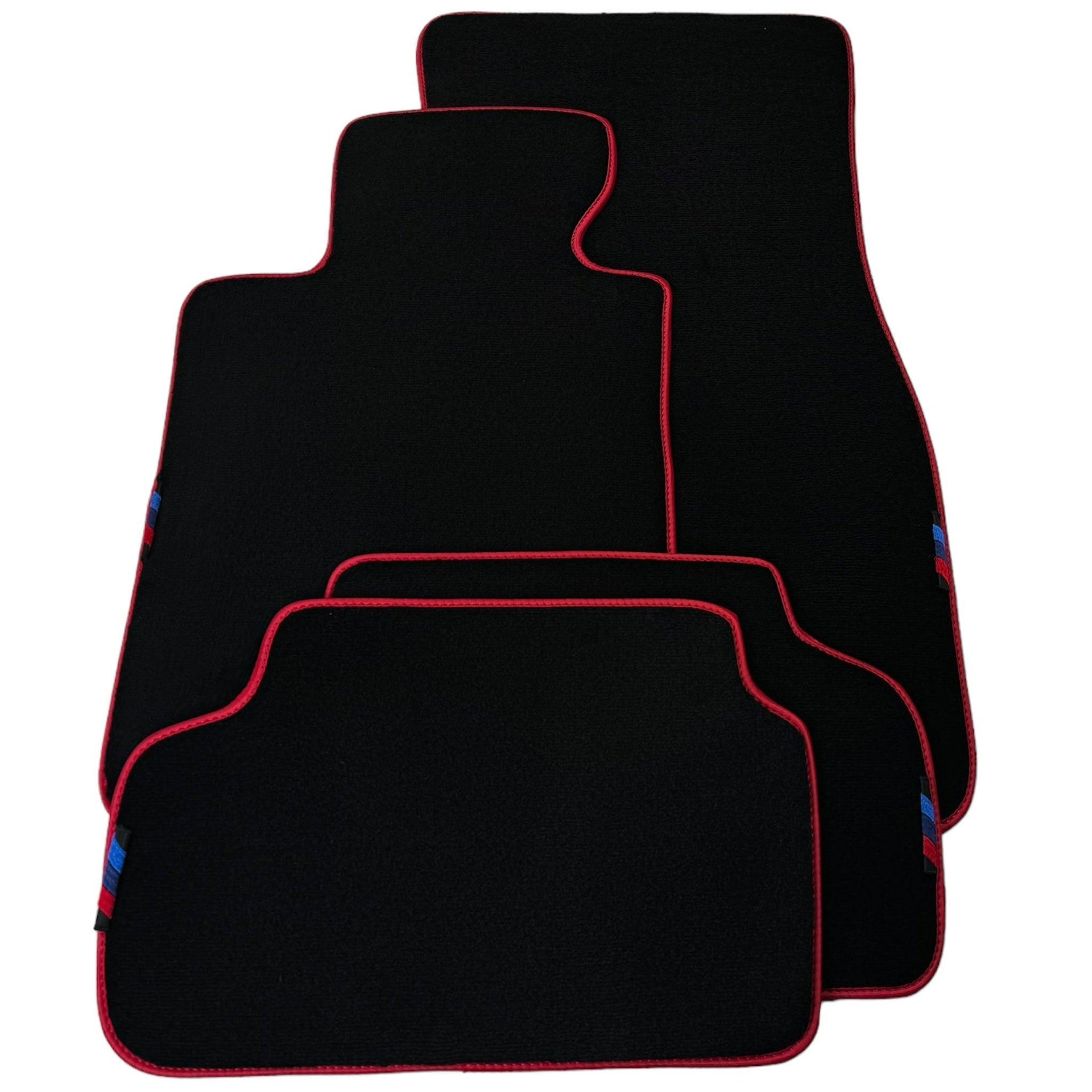 Black Mats For BMW M3 E93 | Red Trim - AutoWin