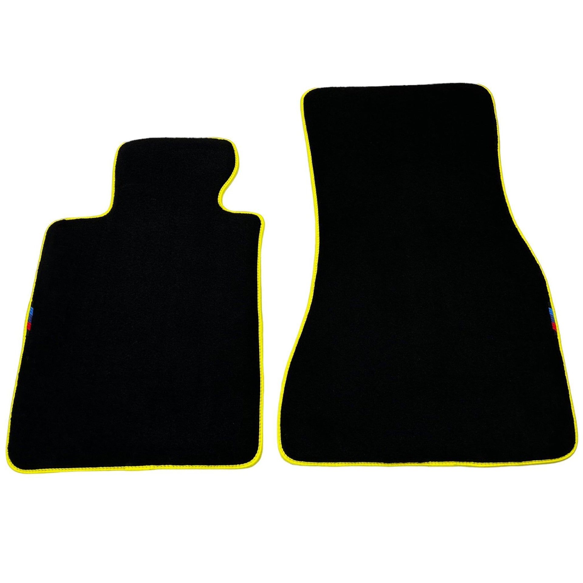 Black Mats For BMW M4 G83 Convertible | Yellow Trim - AutoWin