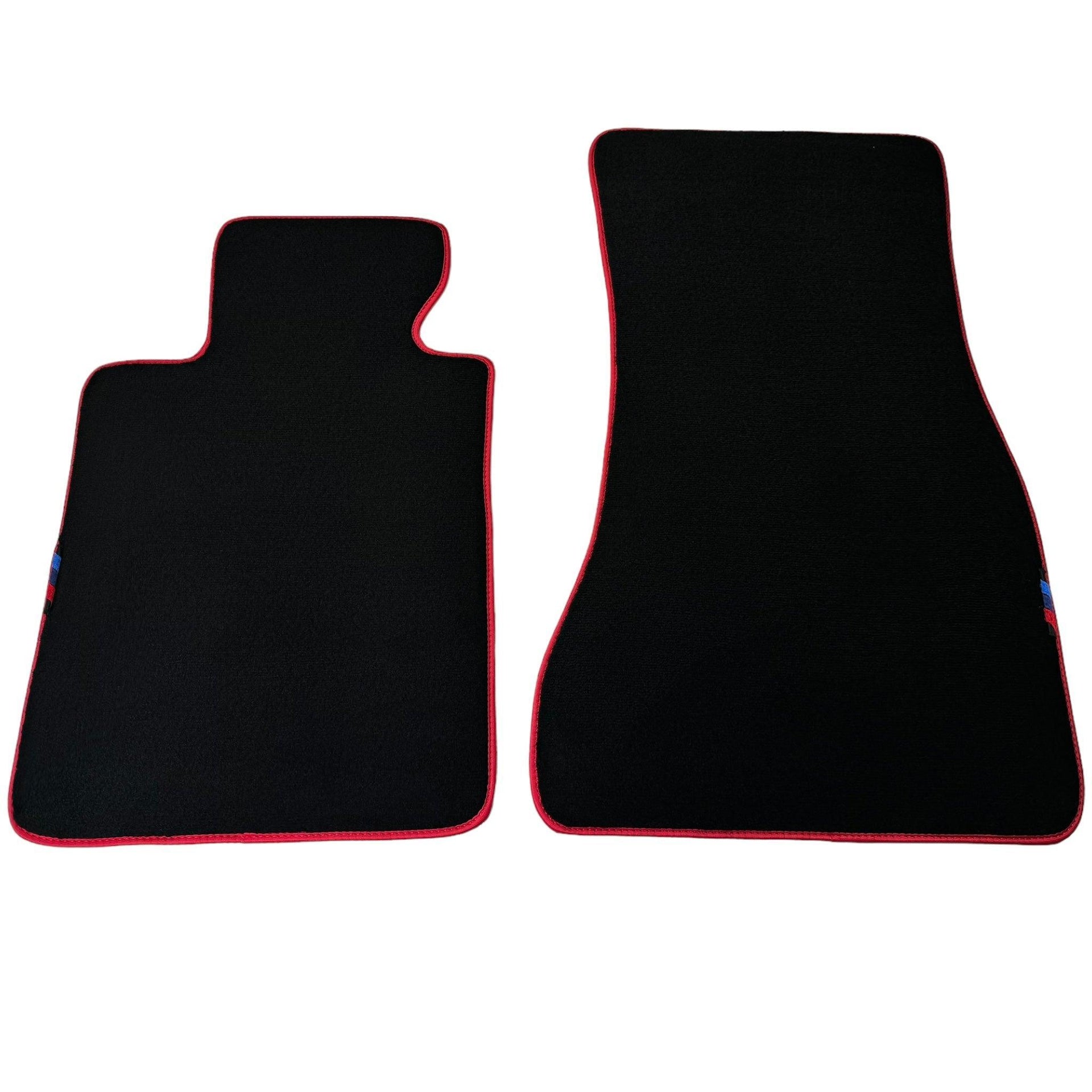 Black Mats For BMW M5 E28 | Red Trim - AutoWin