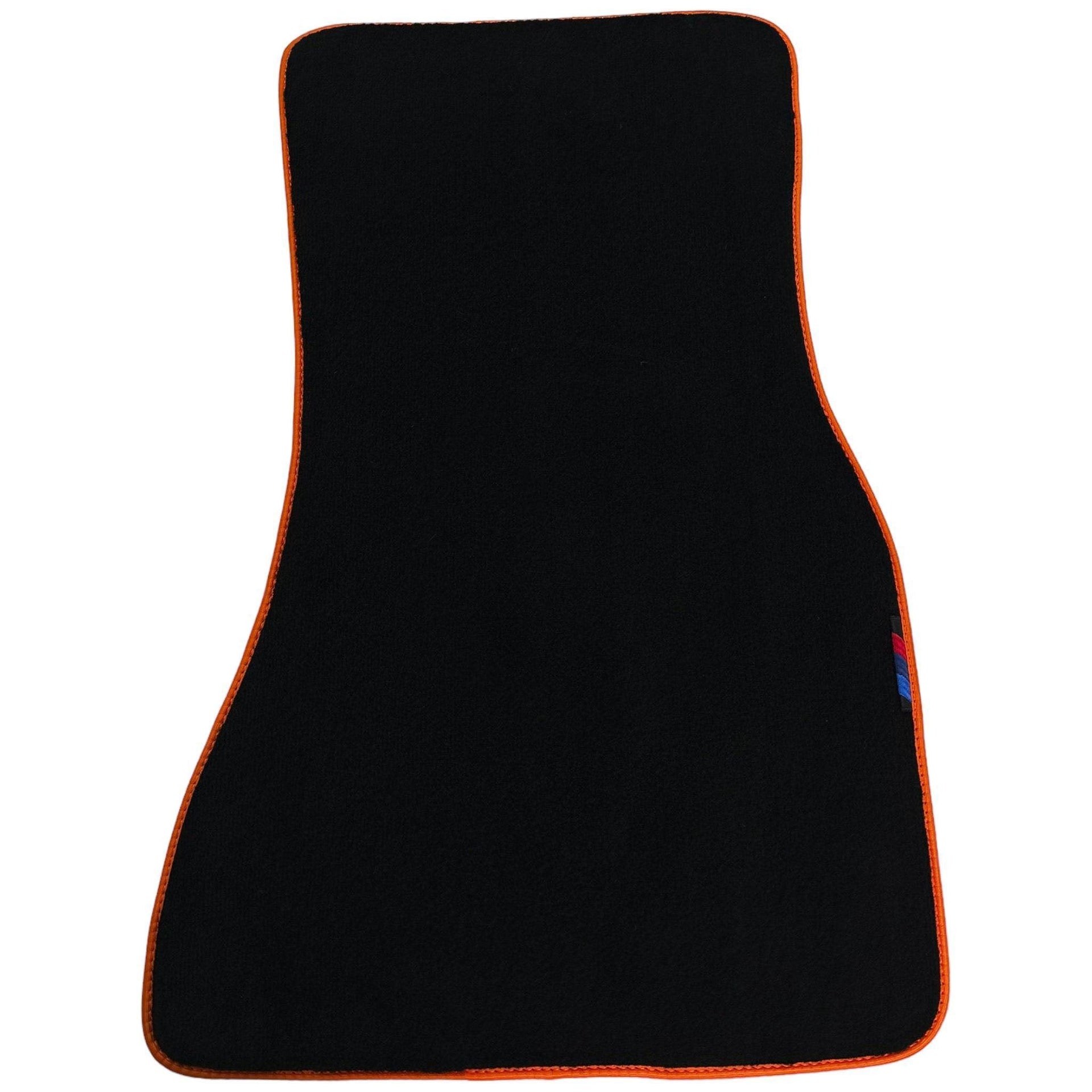 Black Mats For BMW M6 F12 Convertible | Orange Trim - AutoWin