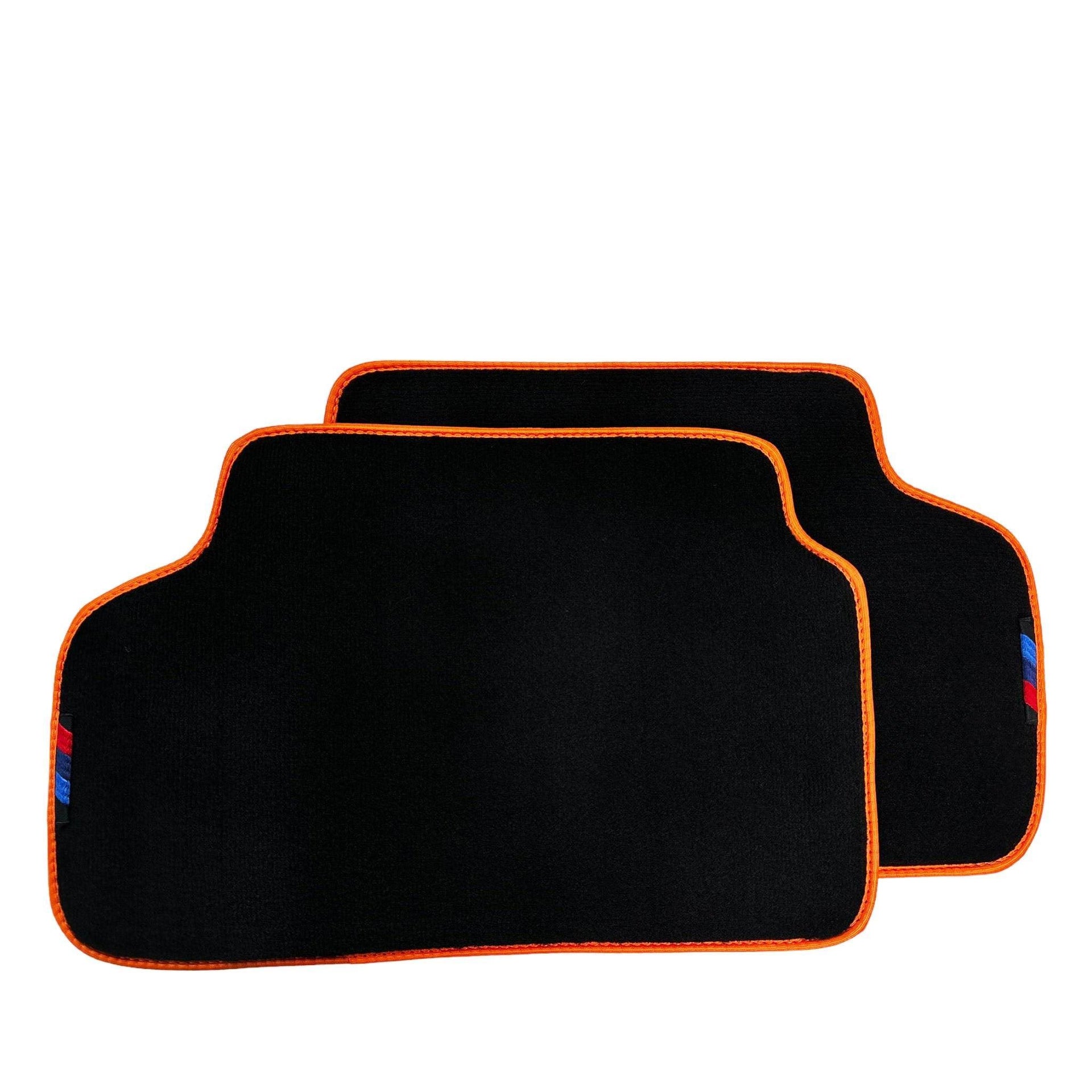 Black Mats For BMW X5M F95 SUV | Orange Trim - AutoWin