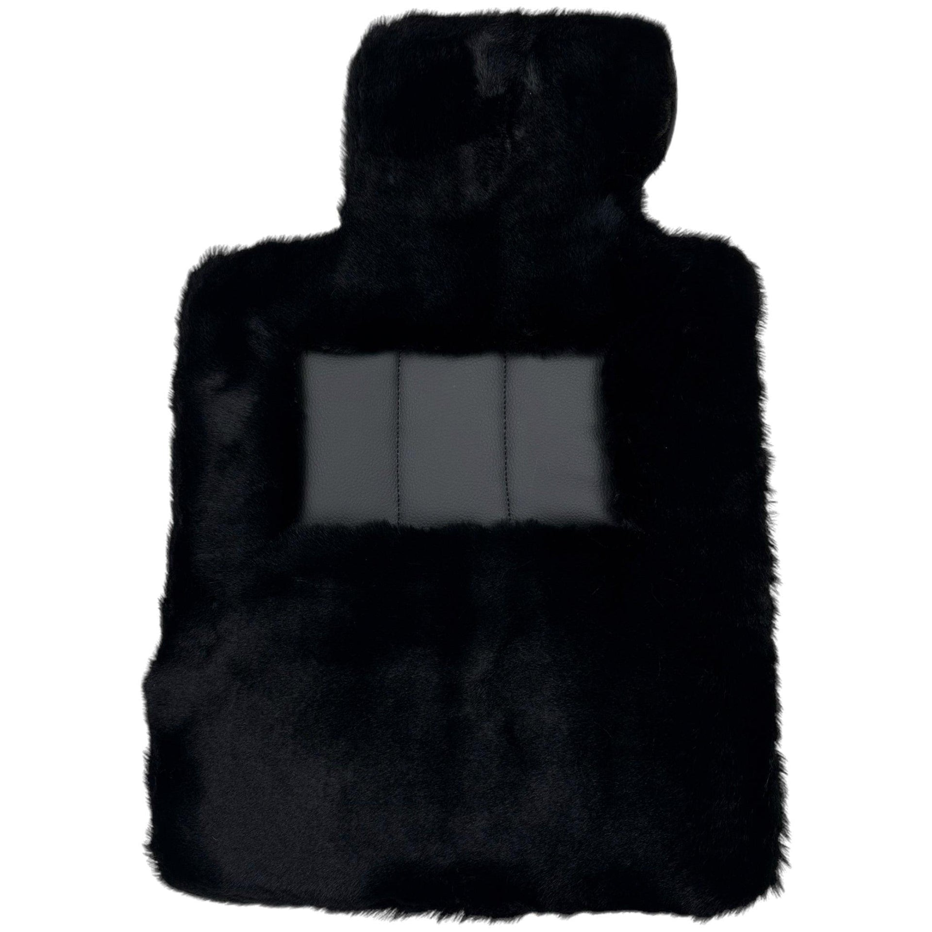 Black Sheepskin Floor Floor Mats For BMW M4 Series F82 - AutoWin