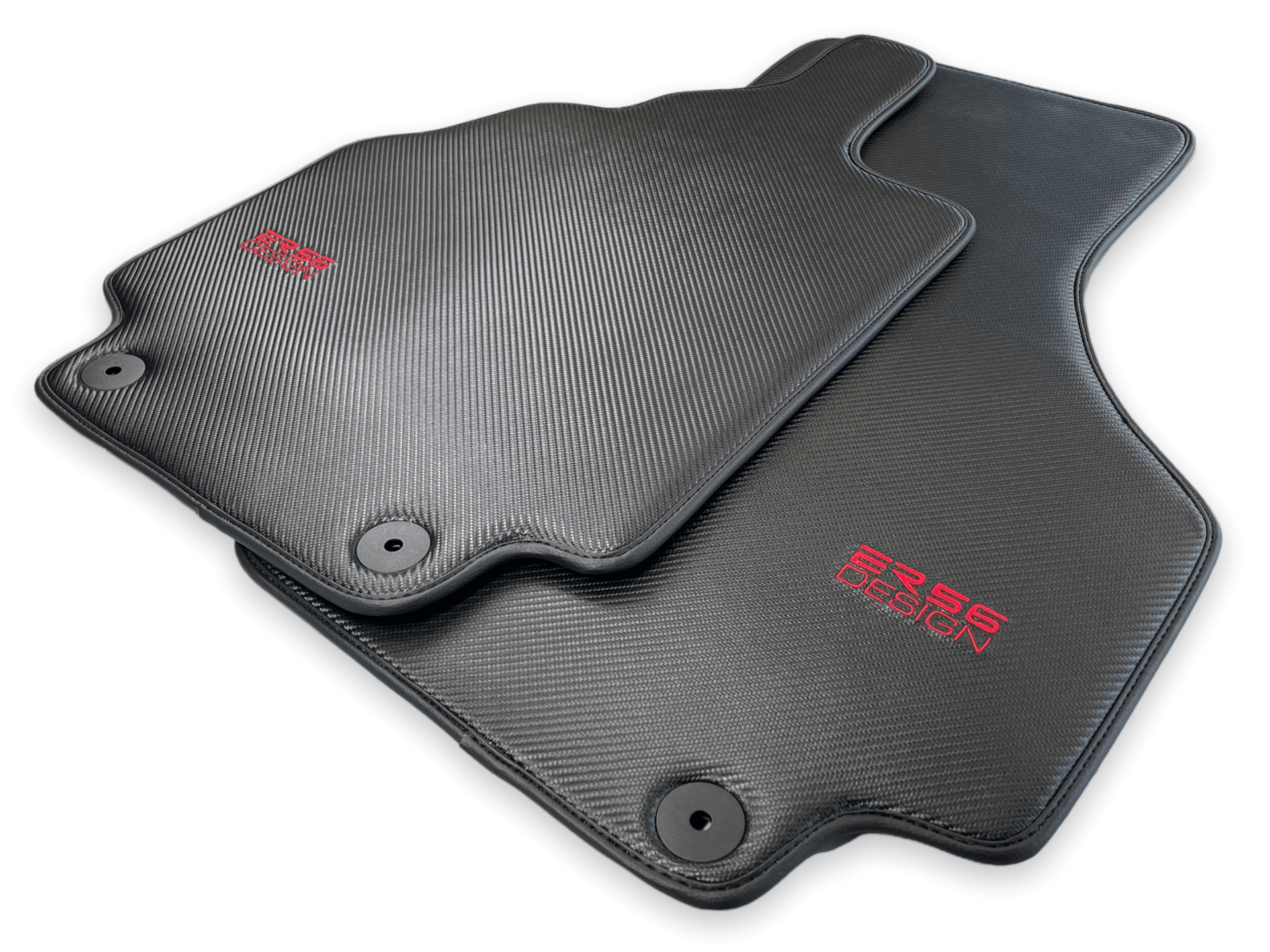 Carbon Fiber Leather Floor Mats for Audi R8 (2007-2015) - AutoWin