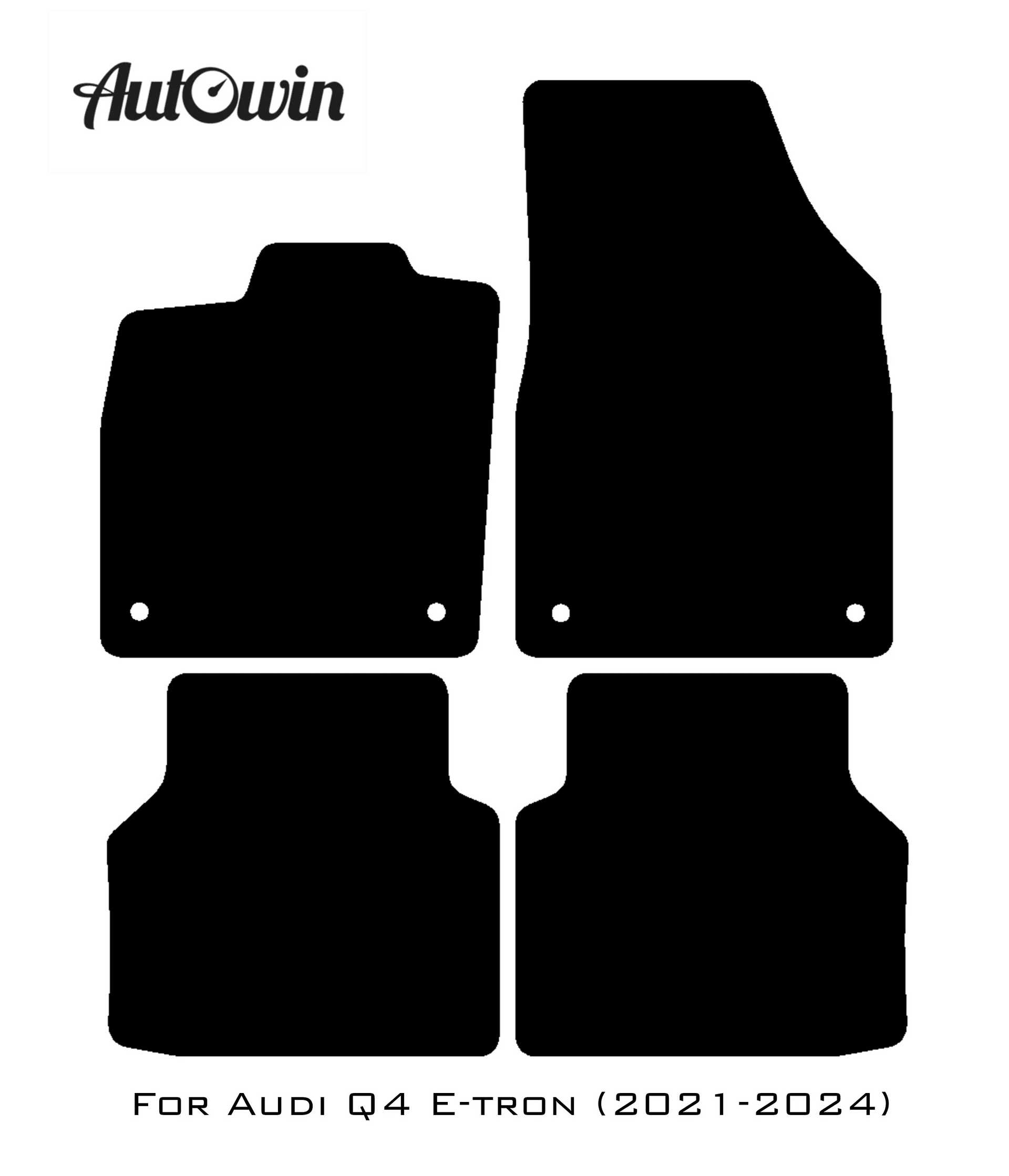 Dark Blue Floor Mats for Audi Q4 E-tron (2021-2024) | ER56 Design - AutoWin