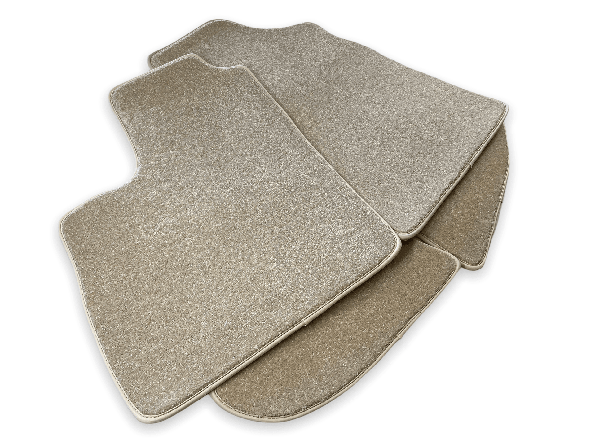 Floor Mats For Bentley Continental GT Beige Luxury Quality 2003–2011 - AutoWin