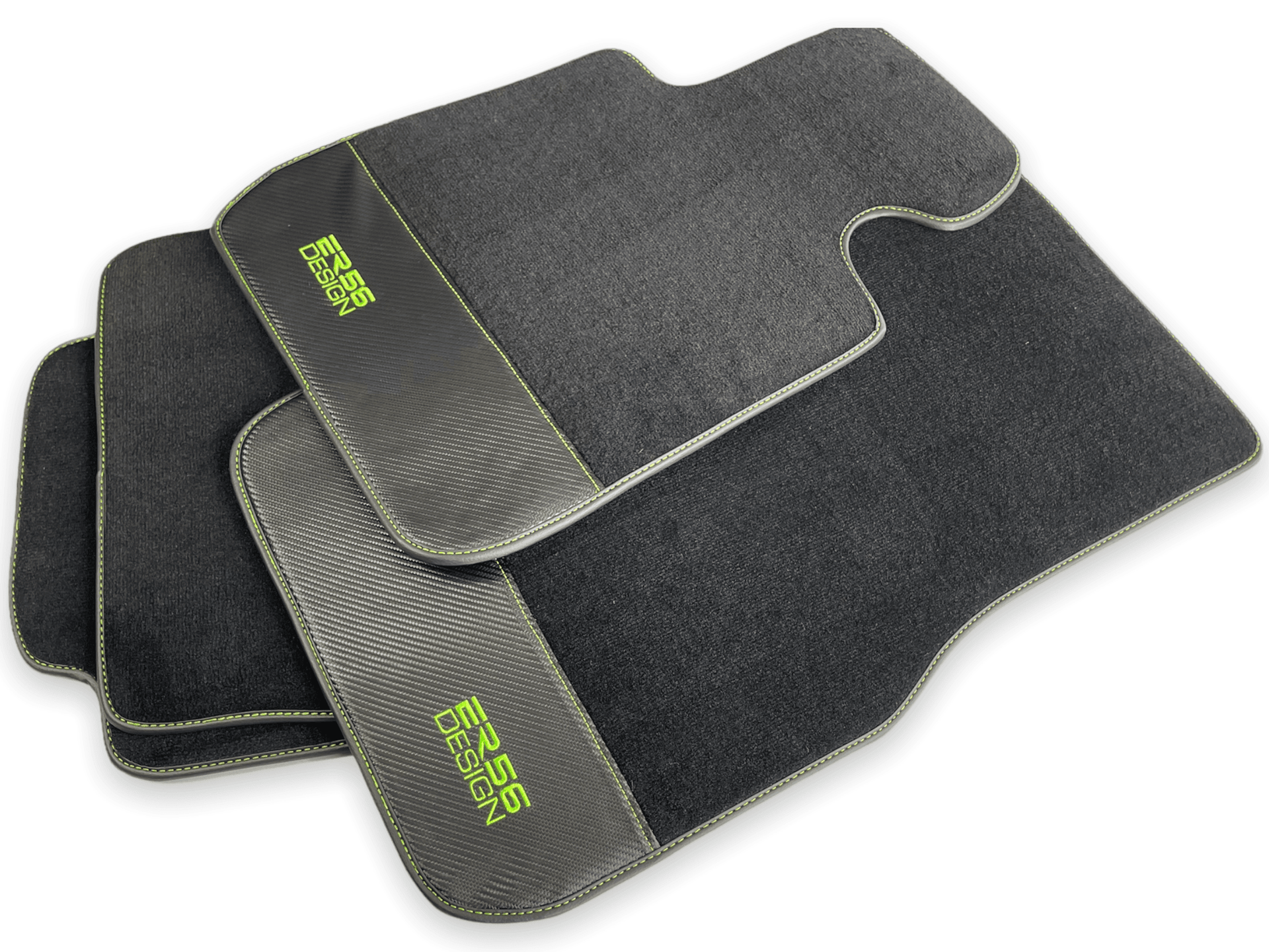 Floor Mats For BMW 6 Series E64 Convertible Carbon Leather Er56 Design - AutoWin