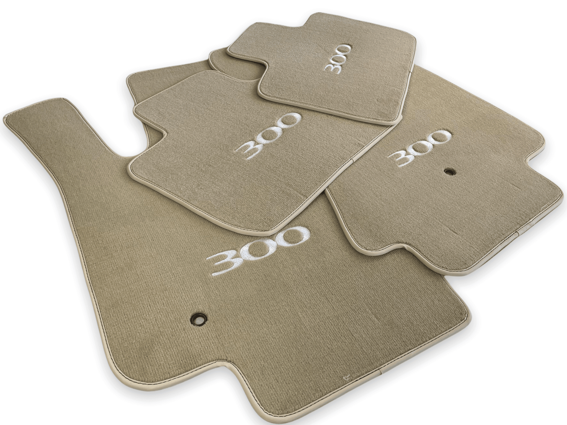 Floor Mats For Chrysler 300C Beige 2011-2022 - AutoWin