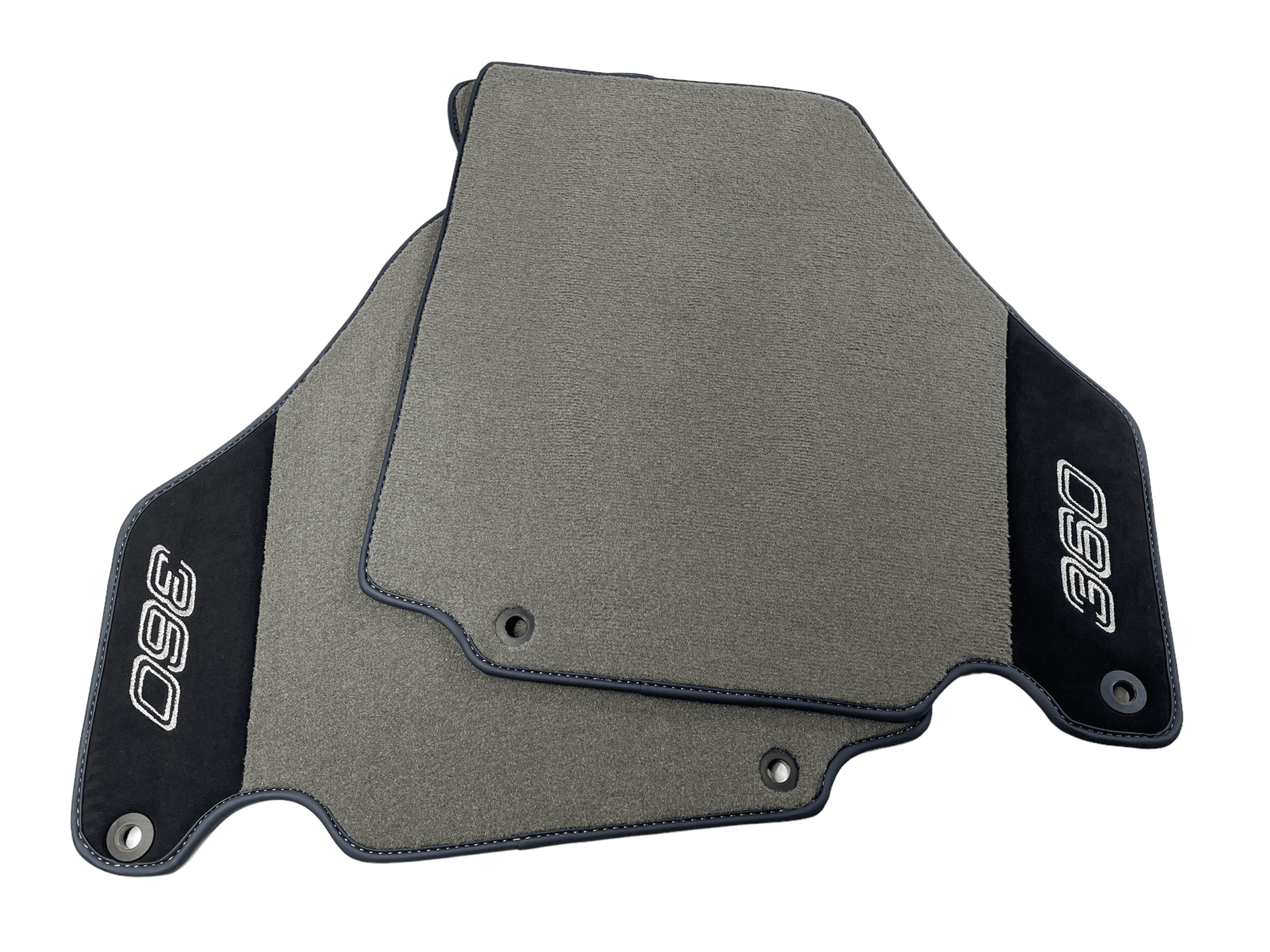 Floor Mats For Ferrari 360 Modena 1999-2005 Gray With Alcantara Leather - AutoWin