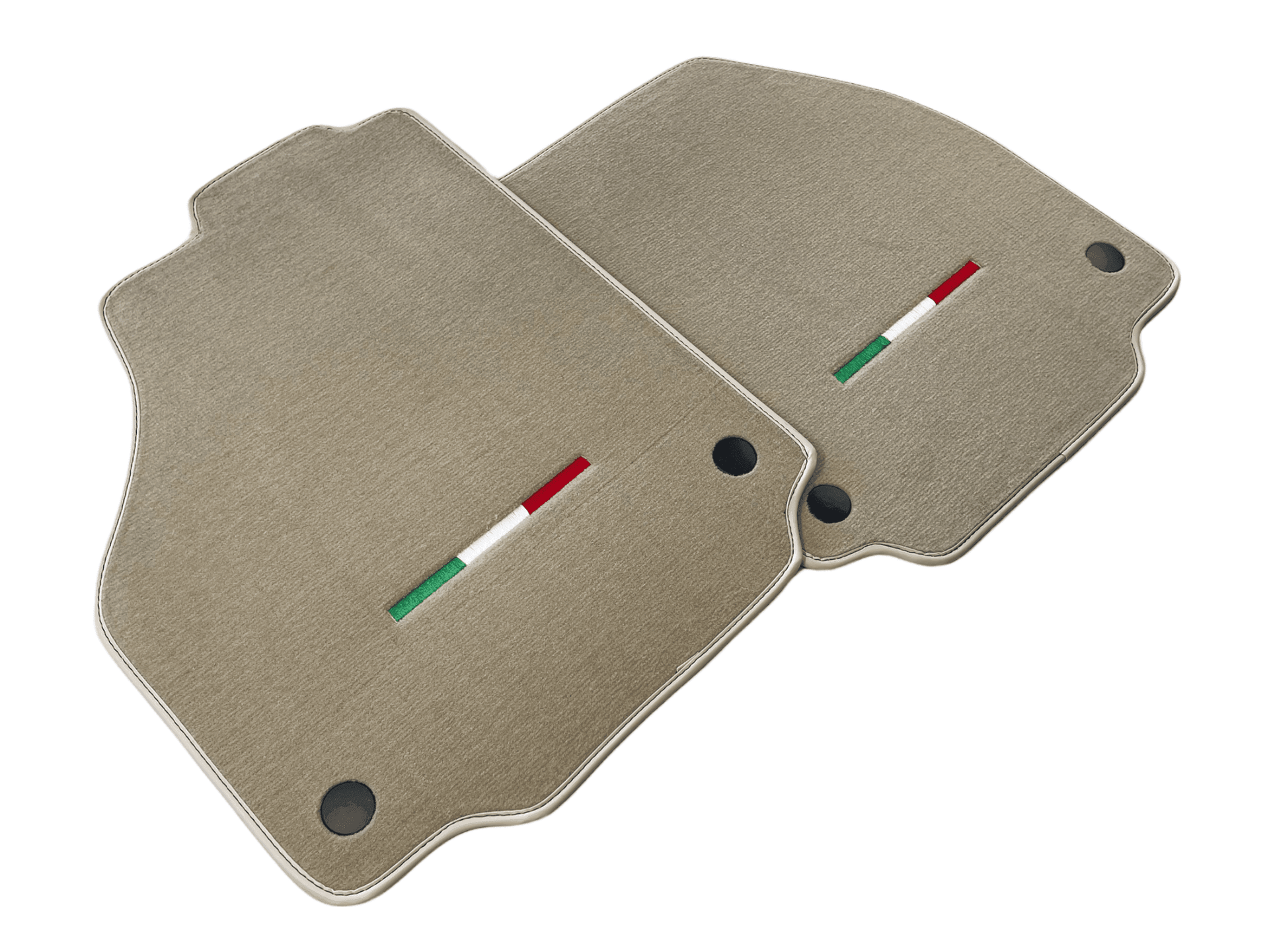 Floor Mats For Ferrari F8 Tributo (2019-2023) Beige Italian Edition - AutoWin