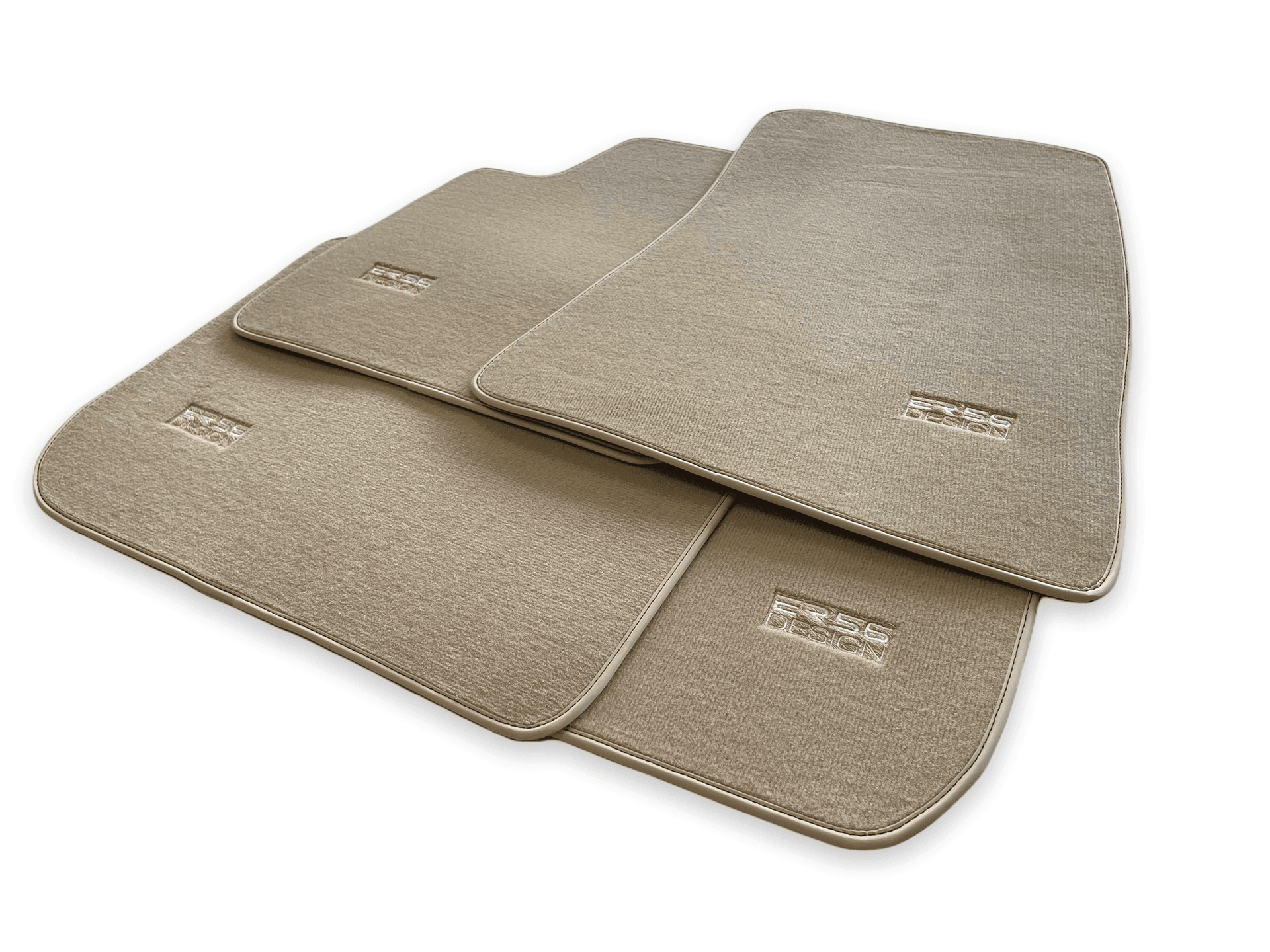 Floor Mats For Rolls Royce Ghost Series II (2021-2024) Beige ER56 Design - AutoWin