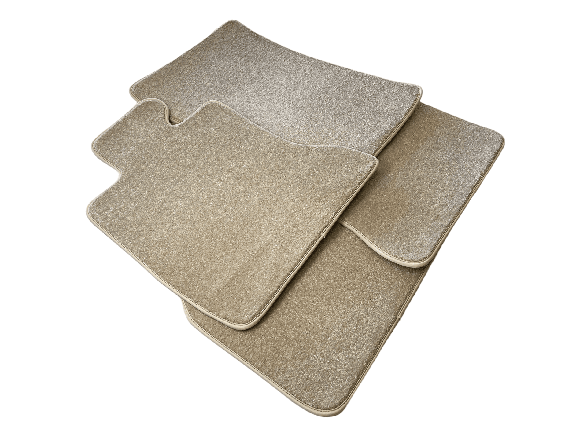 Floor Mats For Rolls Royce Ghost Series II (2021-2024) Beige Luxury Quality - AutoWin