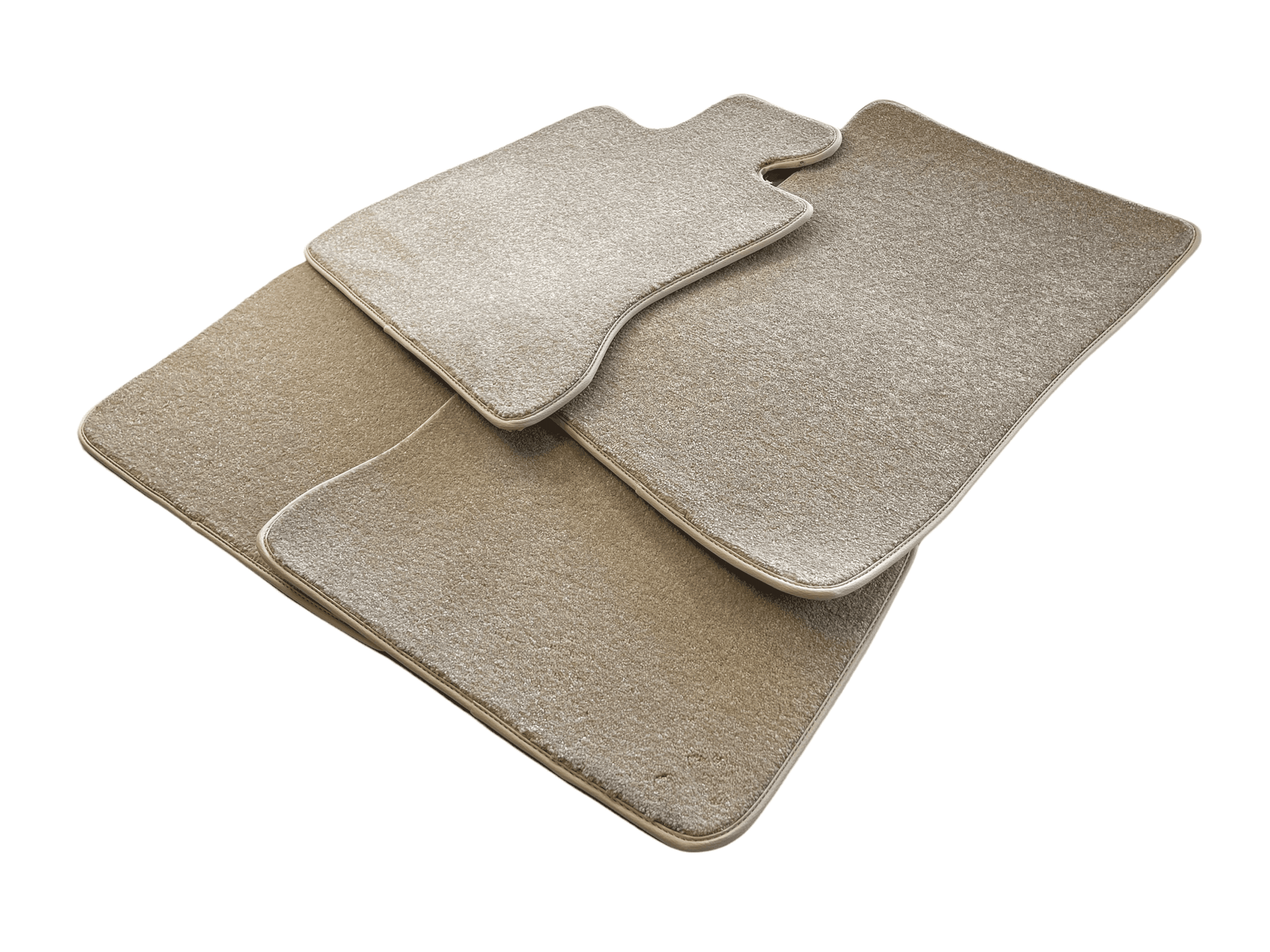Floor Mats For Rolls Royce Ghost Series II (2021-2024) Beige Luxury Quality - AutoWin