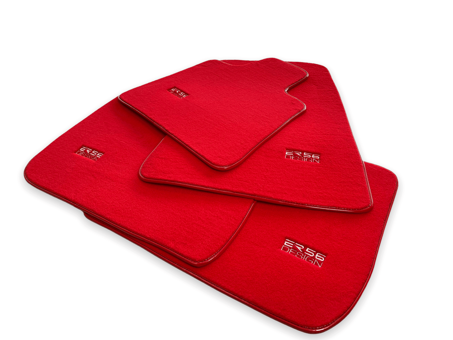 Floor Mats For Rolls Royce Ghost Series II (2021-2024) Red ER56 Design - AutoWin
